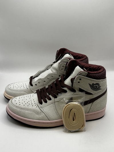 A Ma Maniere × Nike Air Jordan 1 Retro High OG "Sail and Burgundy"