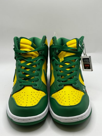 Supreme × Nike SB Dunk High By Any Means "Brazil"