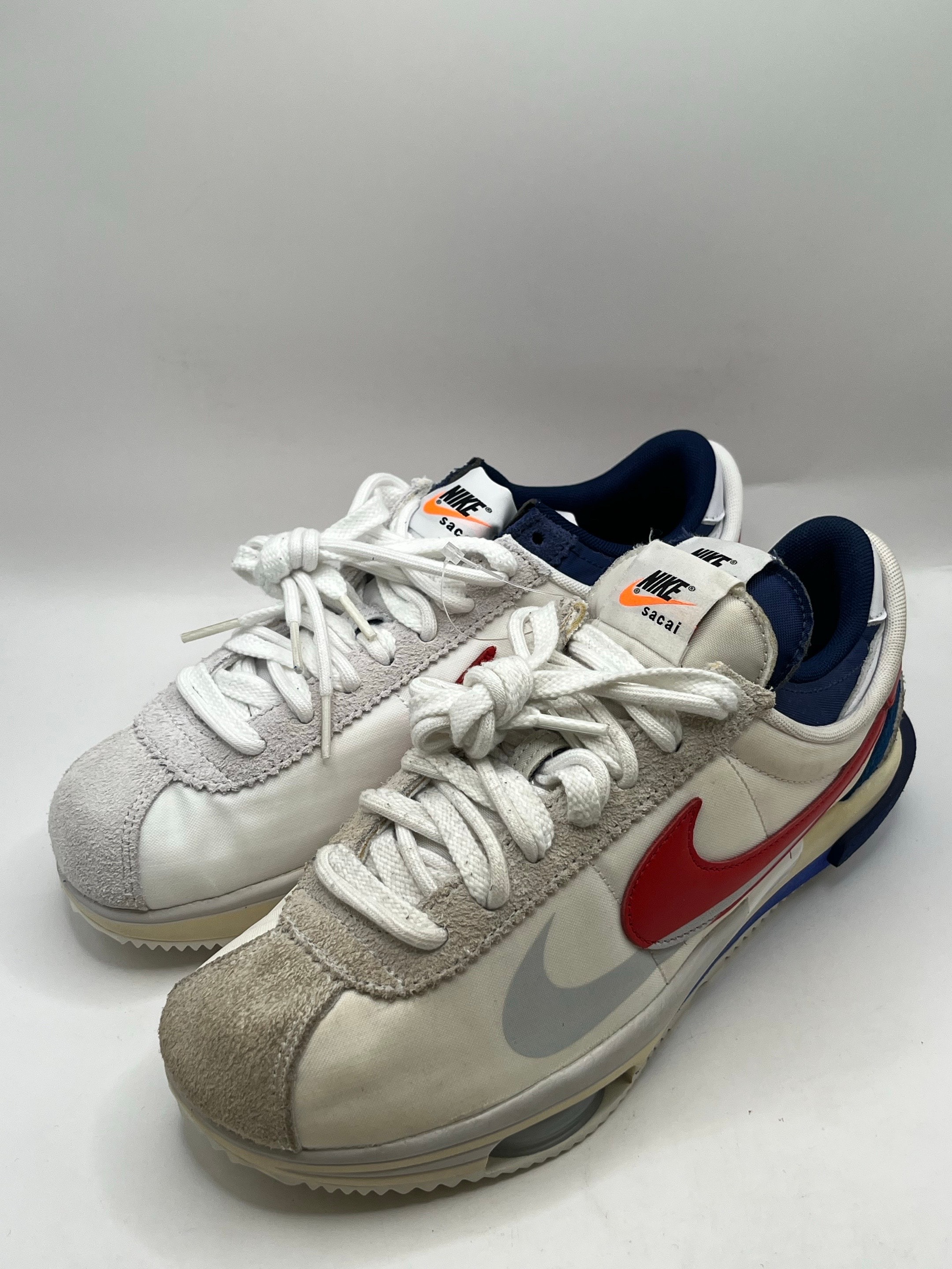 sacai × Nike Zoom Cortez "White and University Red"