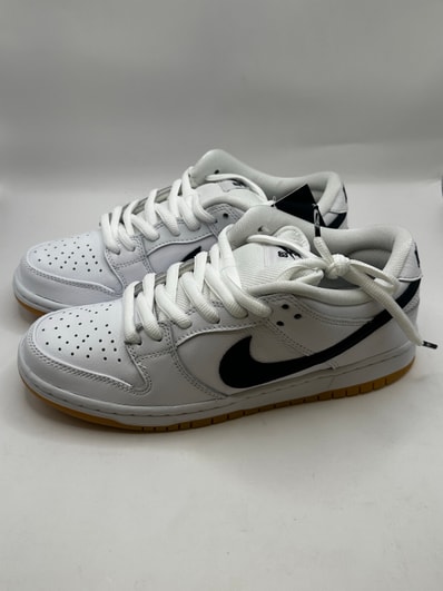 Nike SB Dunk Low Pro "White/Black-White-Gum Light Brown"
