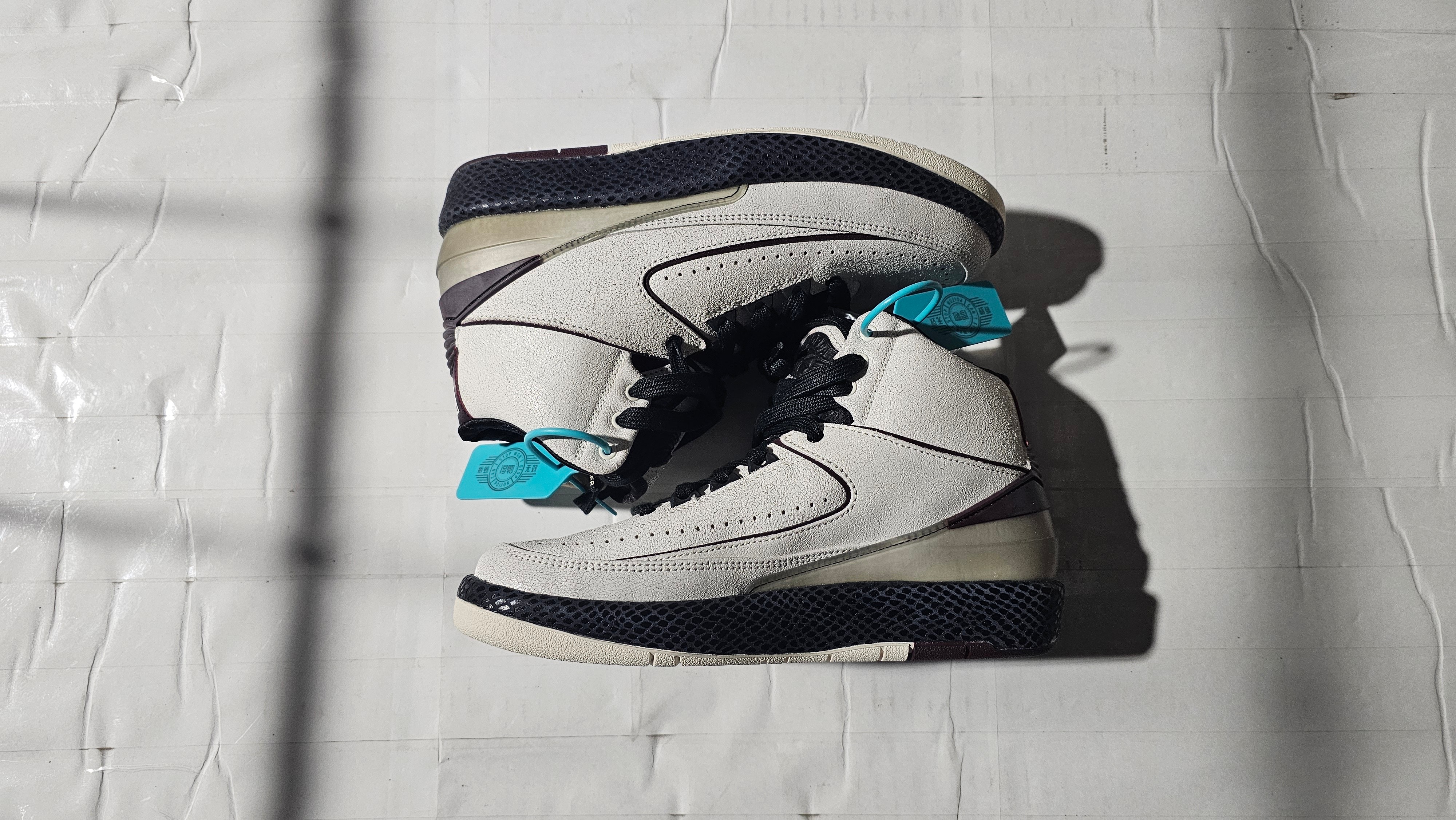 A Ma Maniere × Nike Air Jordan 2 "Airness/Sail and Burgundy"