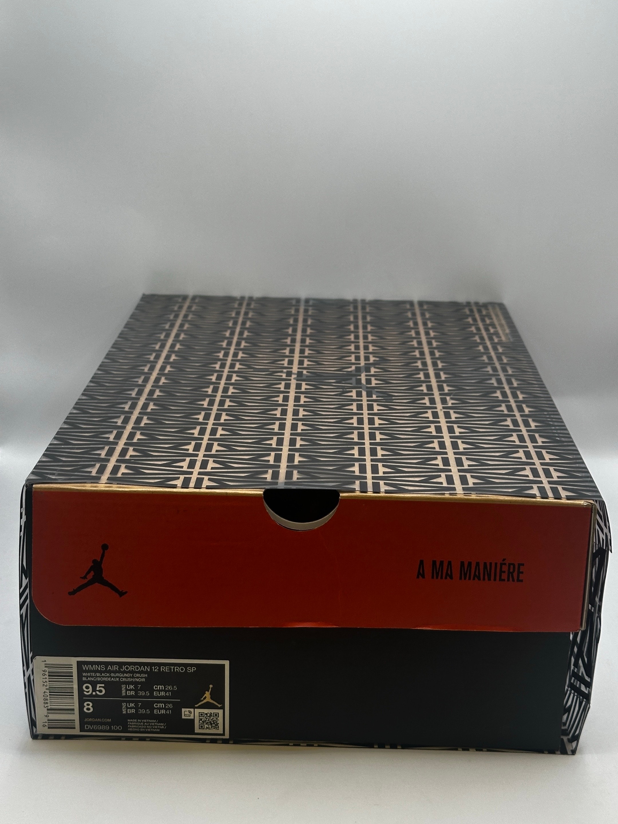 A Ma Maniere × Nike Women's Air Jordan 12 "White and Burgundy Crush"