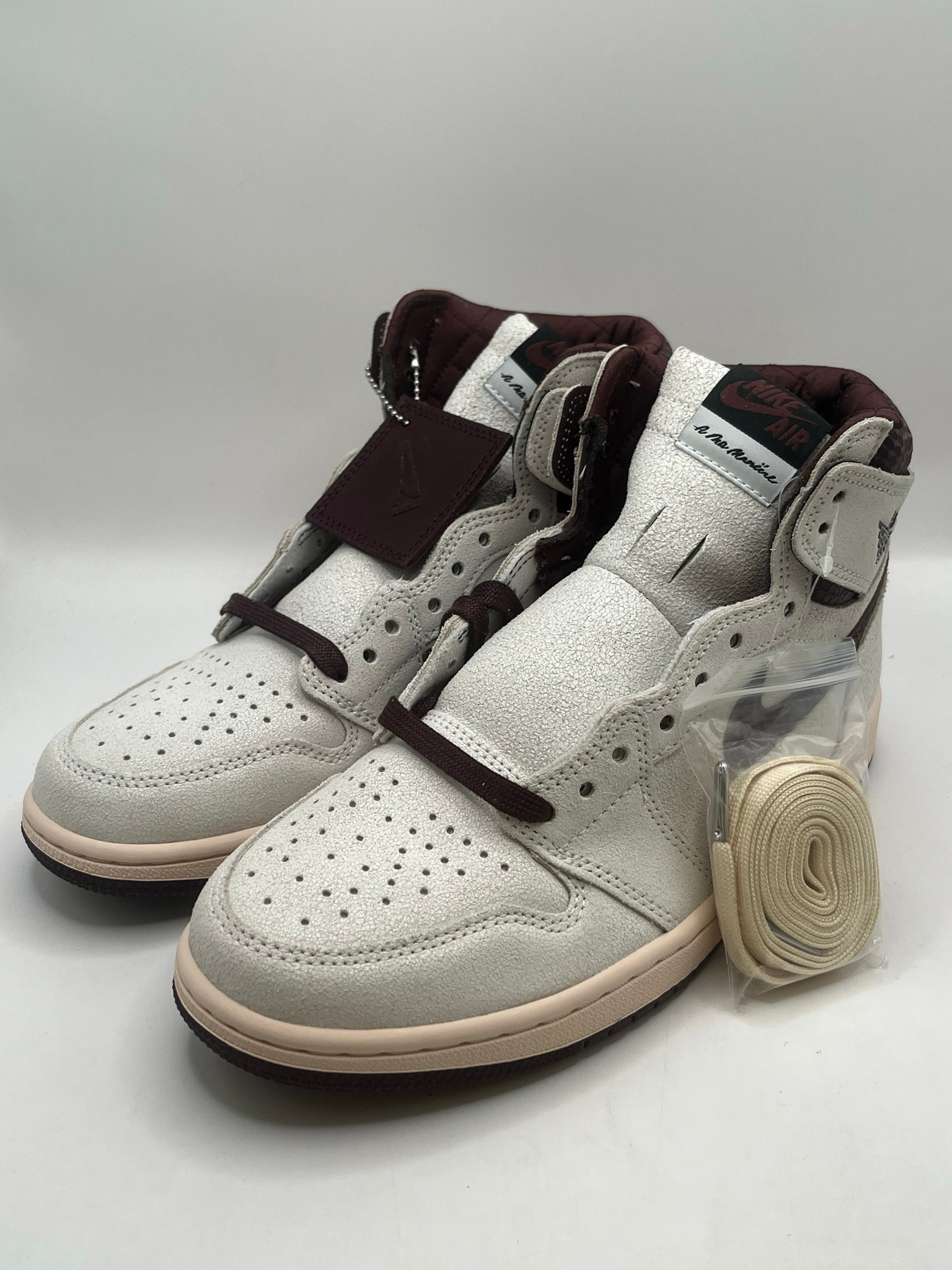 A Ma Maniere × Nike Air Jordan 1 Retro High OG "Sail and Burgundy"
