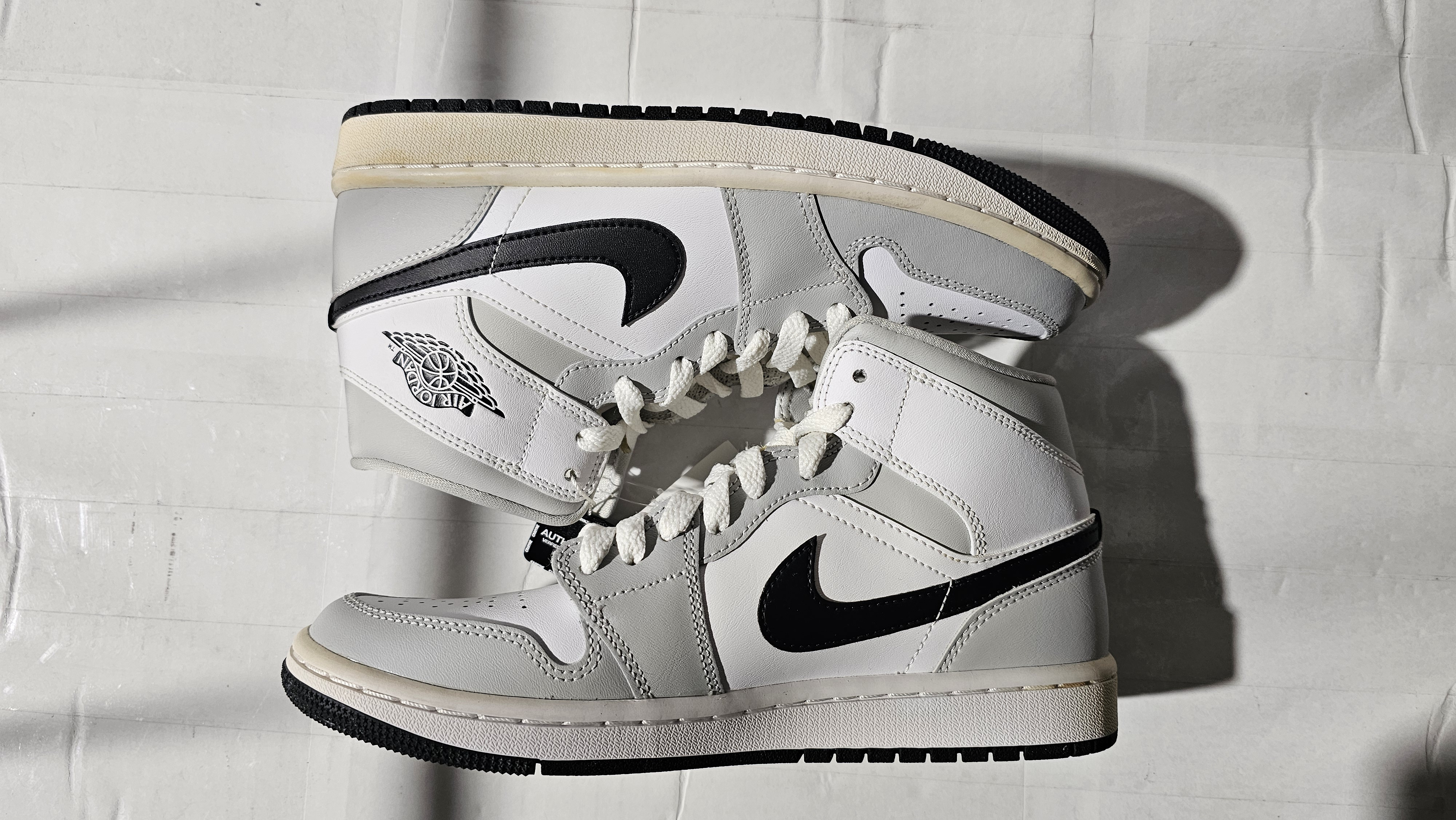Nike Women's Air Jordan 1 Mid "Grey Fog/White/Black"