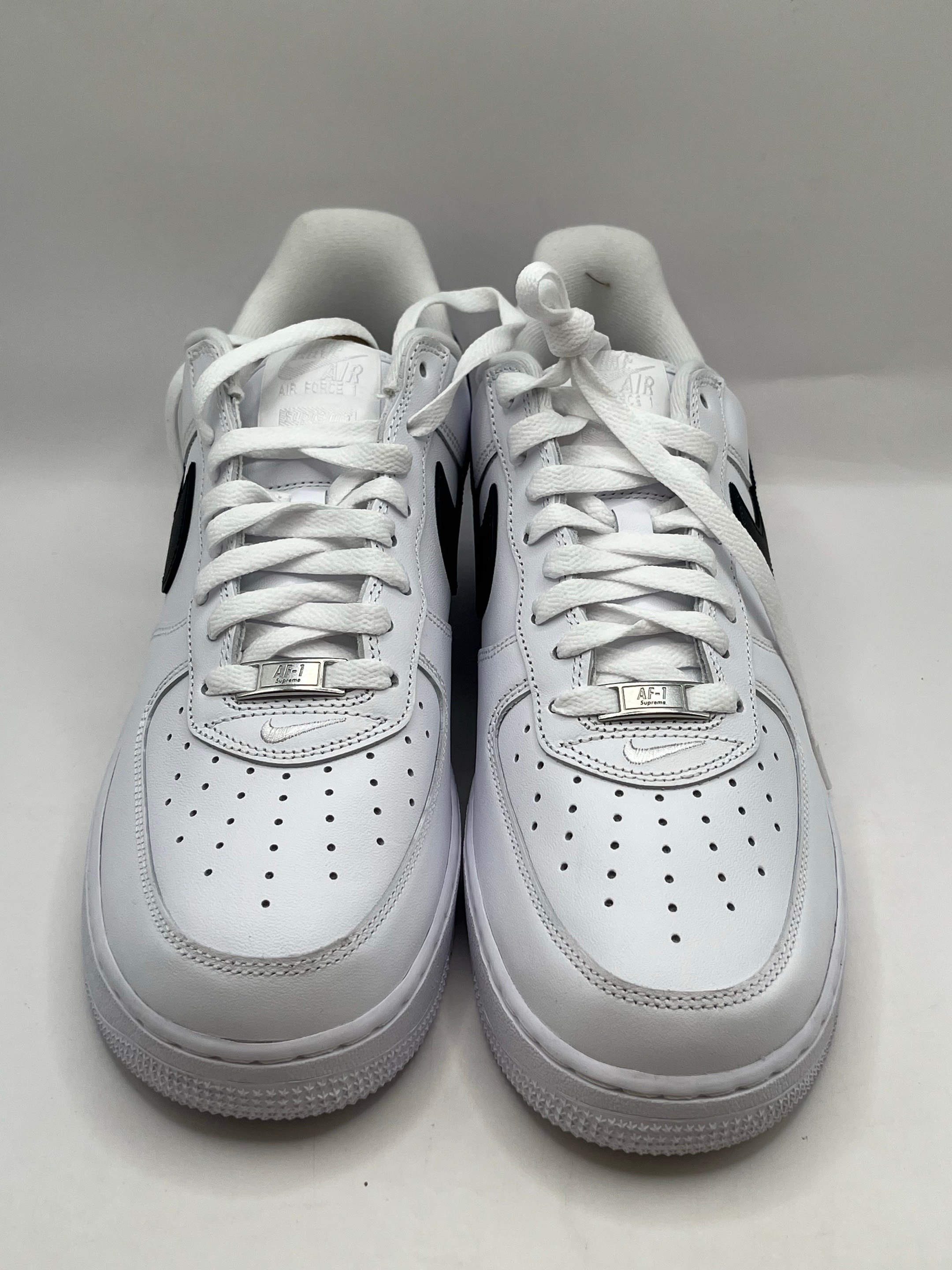 Supreme × Nike Air Force 1 Low "White/Black"