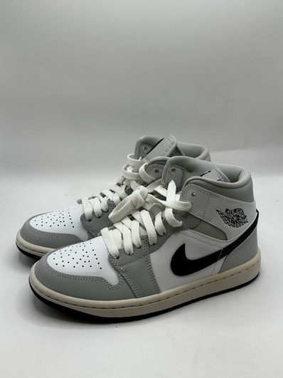 Nike Women's Air Jordan 1 Mid "Grey Fog/White/Black"