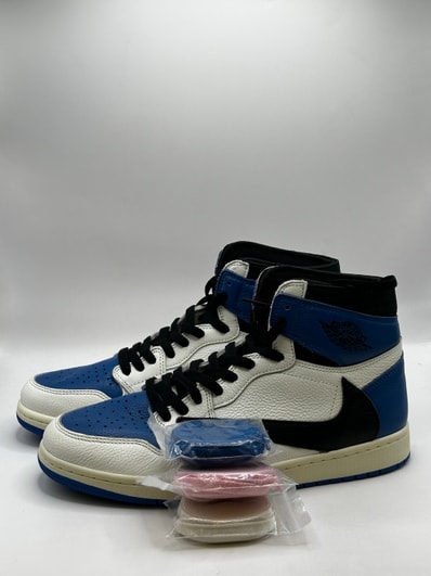 Travis Scott × fragment design × Nike Air Jordan 1 Retro High OG SP "Military Blue"