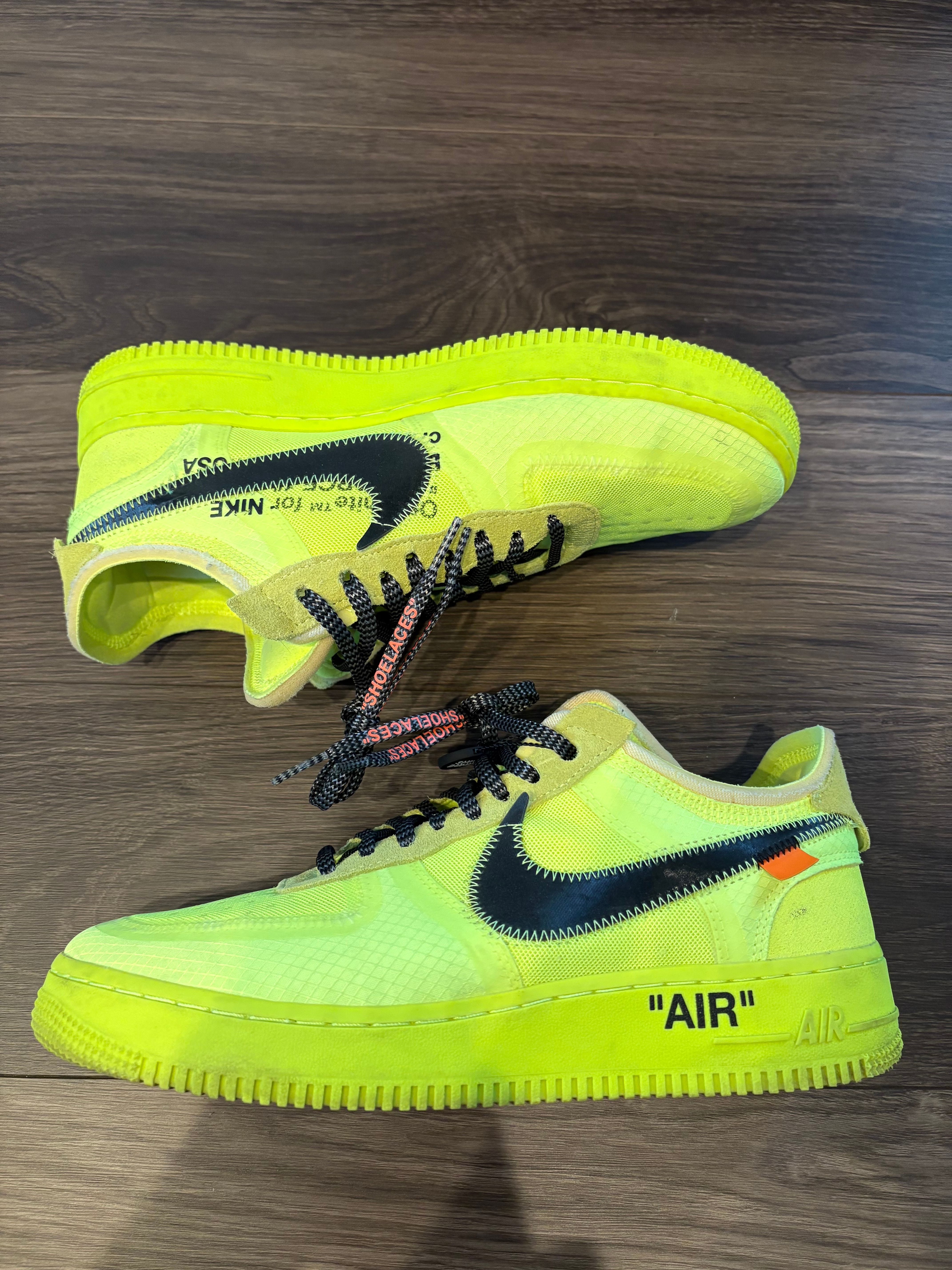 Off-White × Nike Air Force 1 Low "Volt"