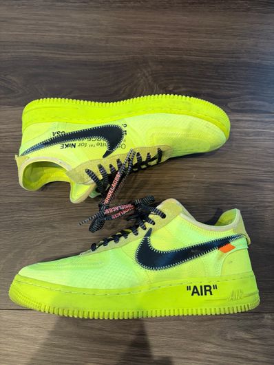 Off-White × Nike Air Force 1 Low "Volt"