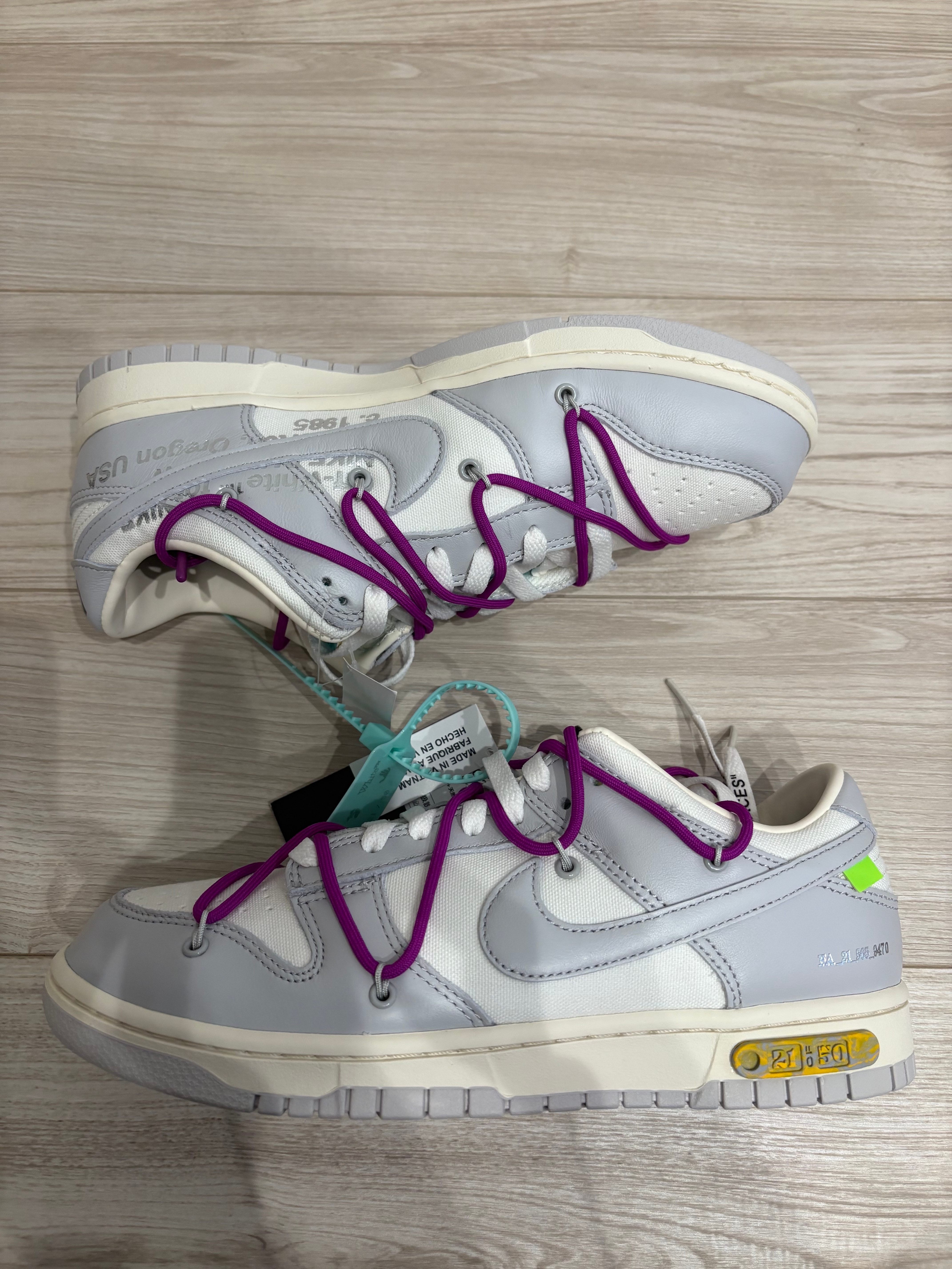 オフホワイト × ナイキ ダンク ロー 1 of 50 "ロット21"