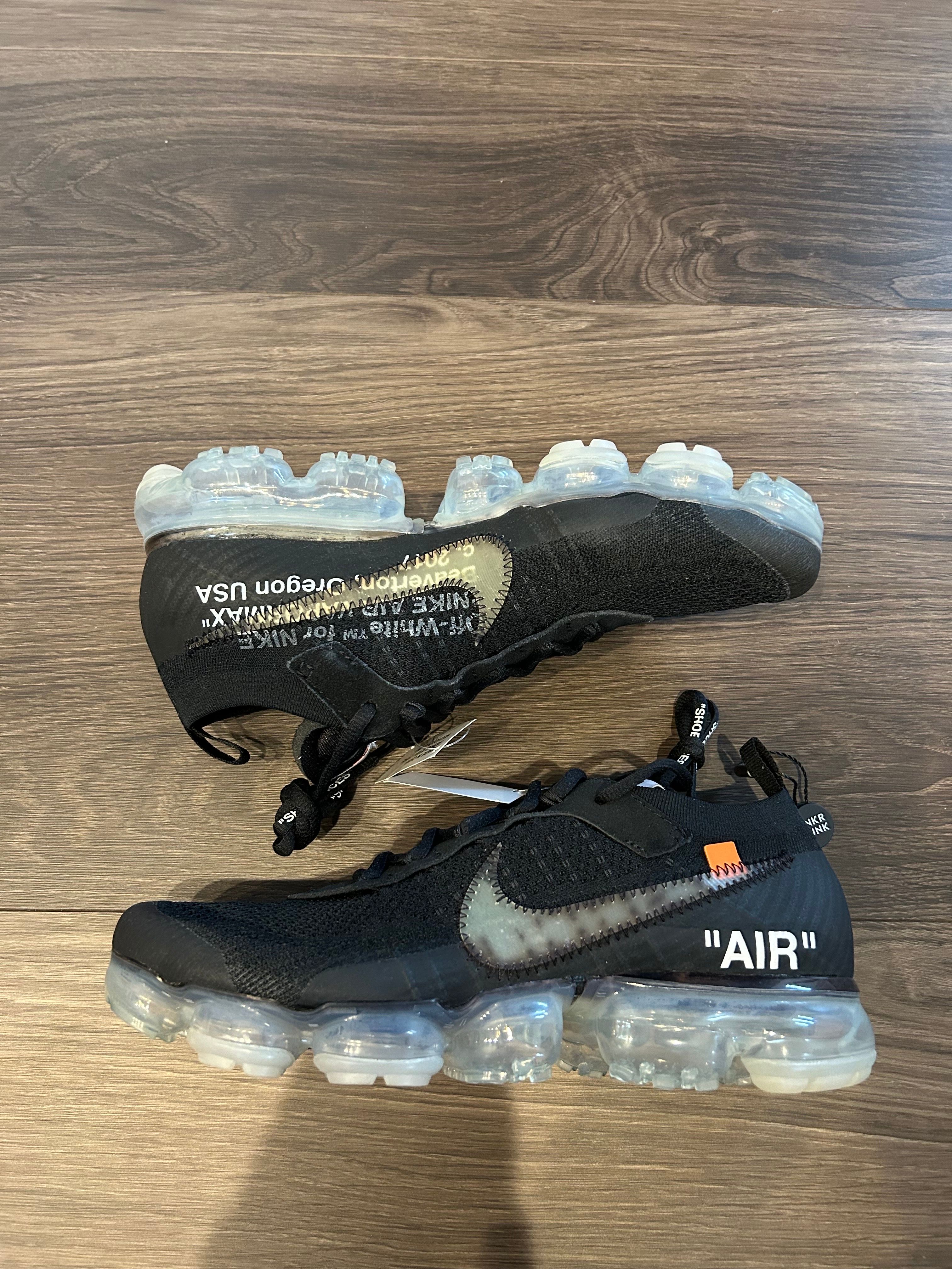 Off-White × Nike Air Vapormax "Black/Total Orange/Clear"