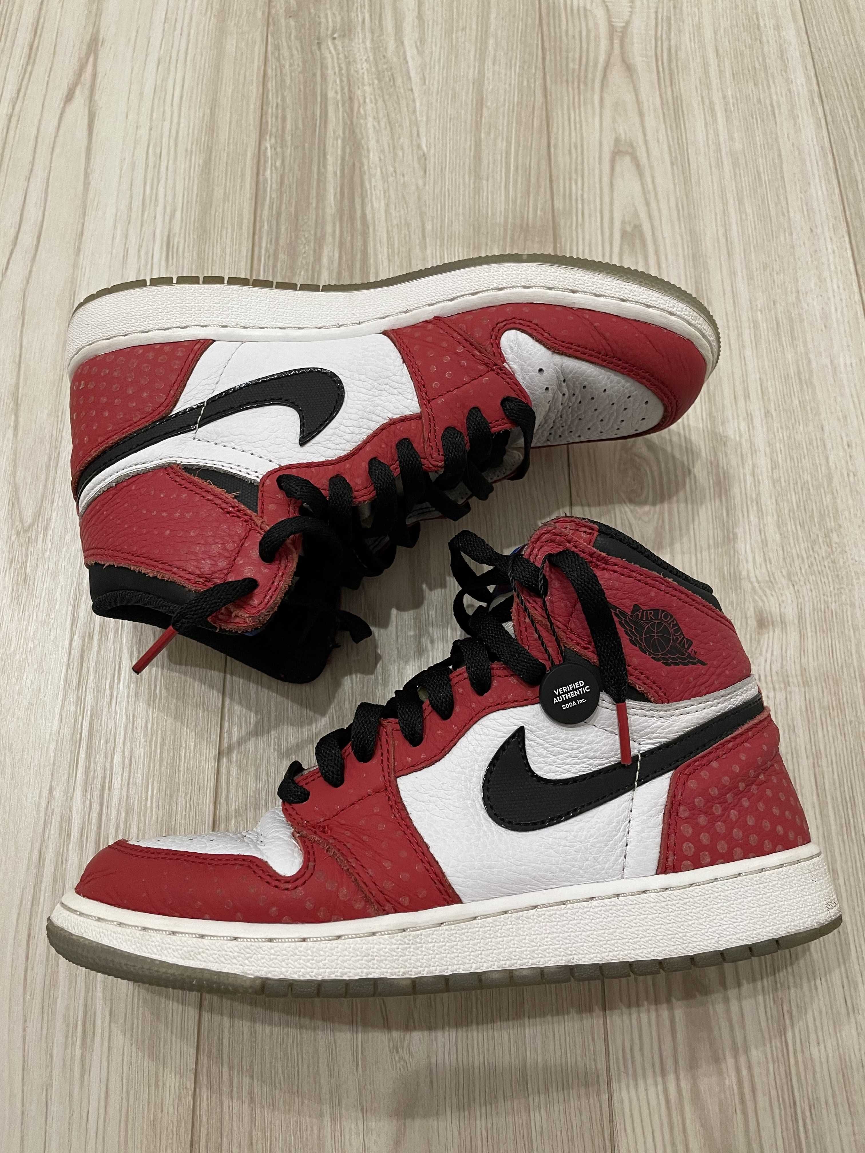 Nike GS Air Jordan 1 Retro High "Spider-Man Origin Story"