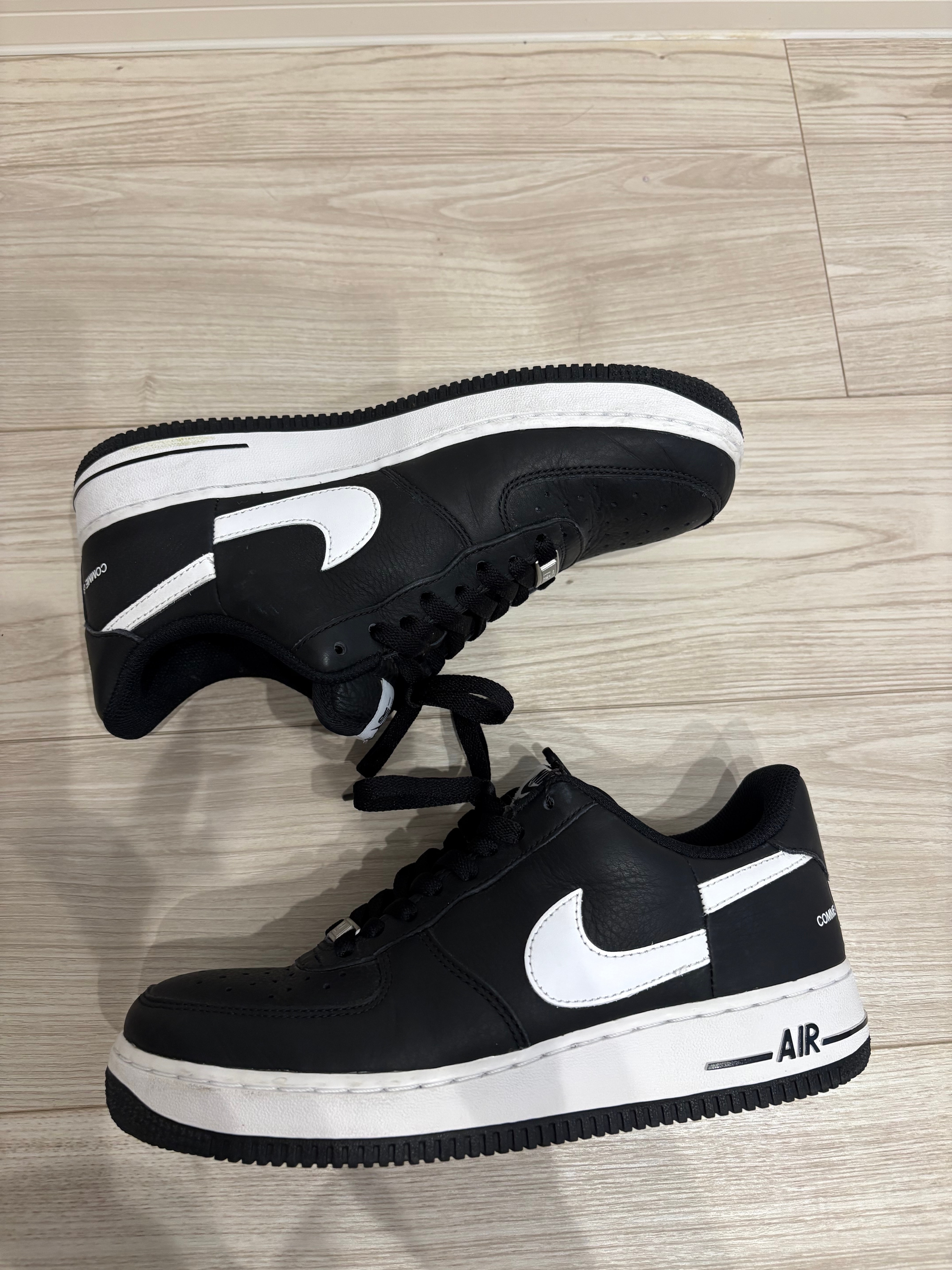 Supreme × COMME des GARCONS SHIRT × Nike Air Force 1 Low "Black/White" (2018)