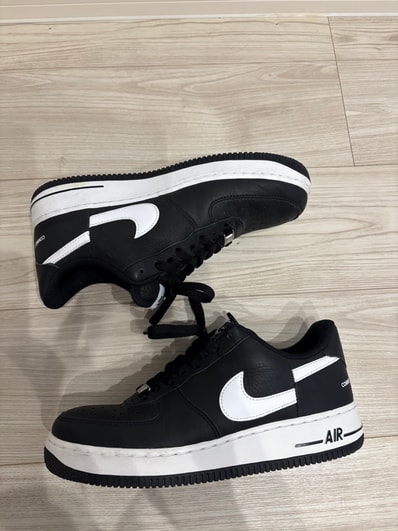 Supreme × COMME des GARCONS SHIRT × Nike Air Force 1 Low "Black/White" (2018)