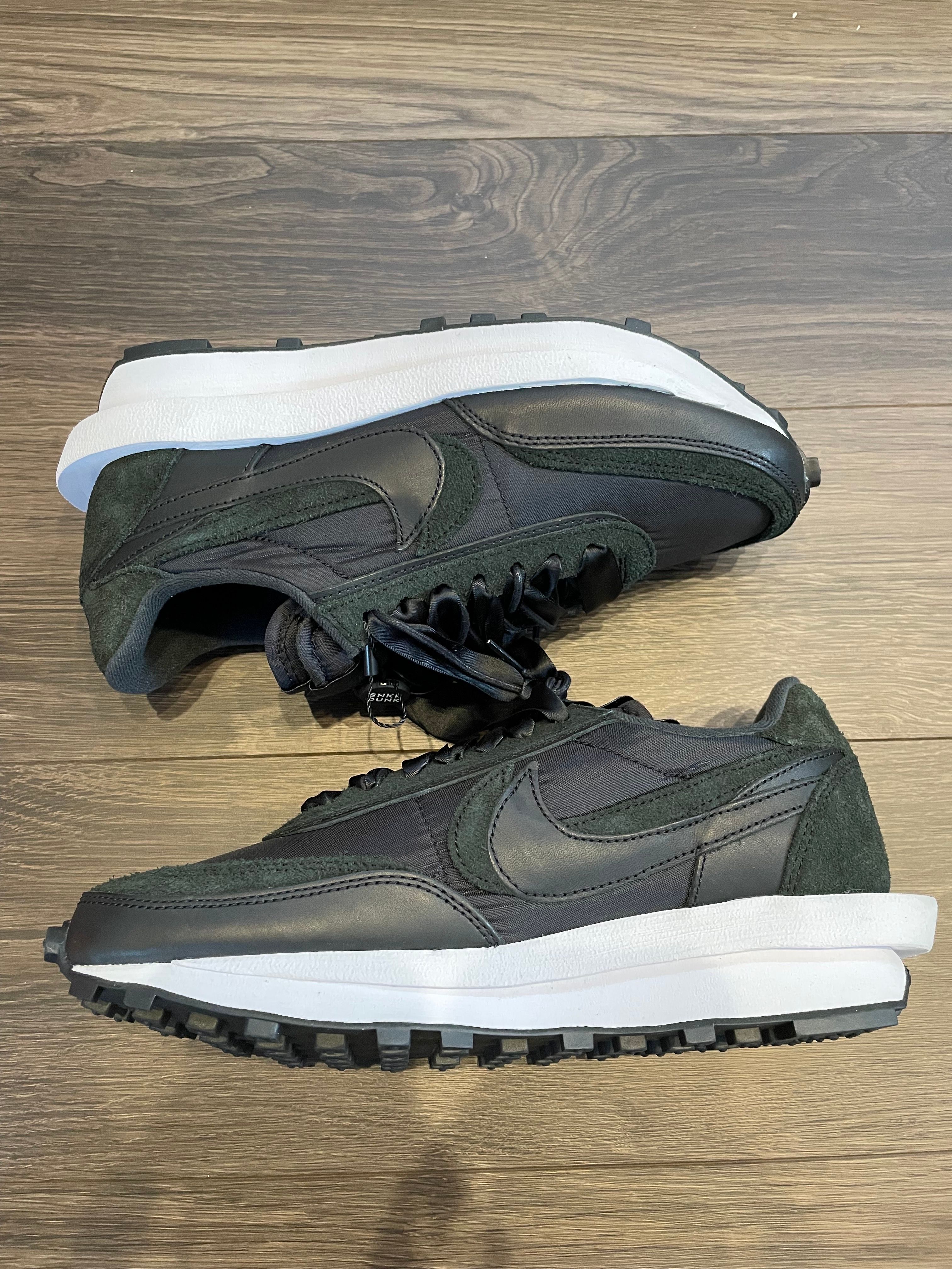 sacai × Nike LDV Waffle "Triple Black"