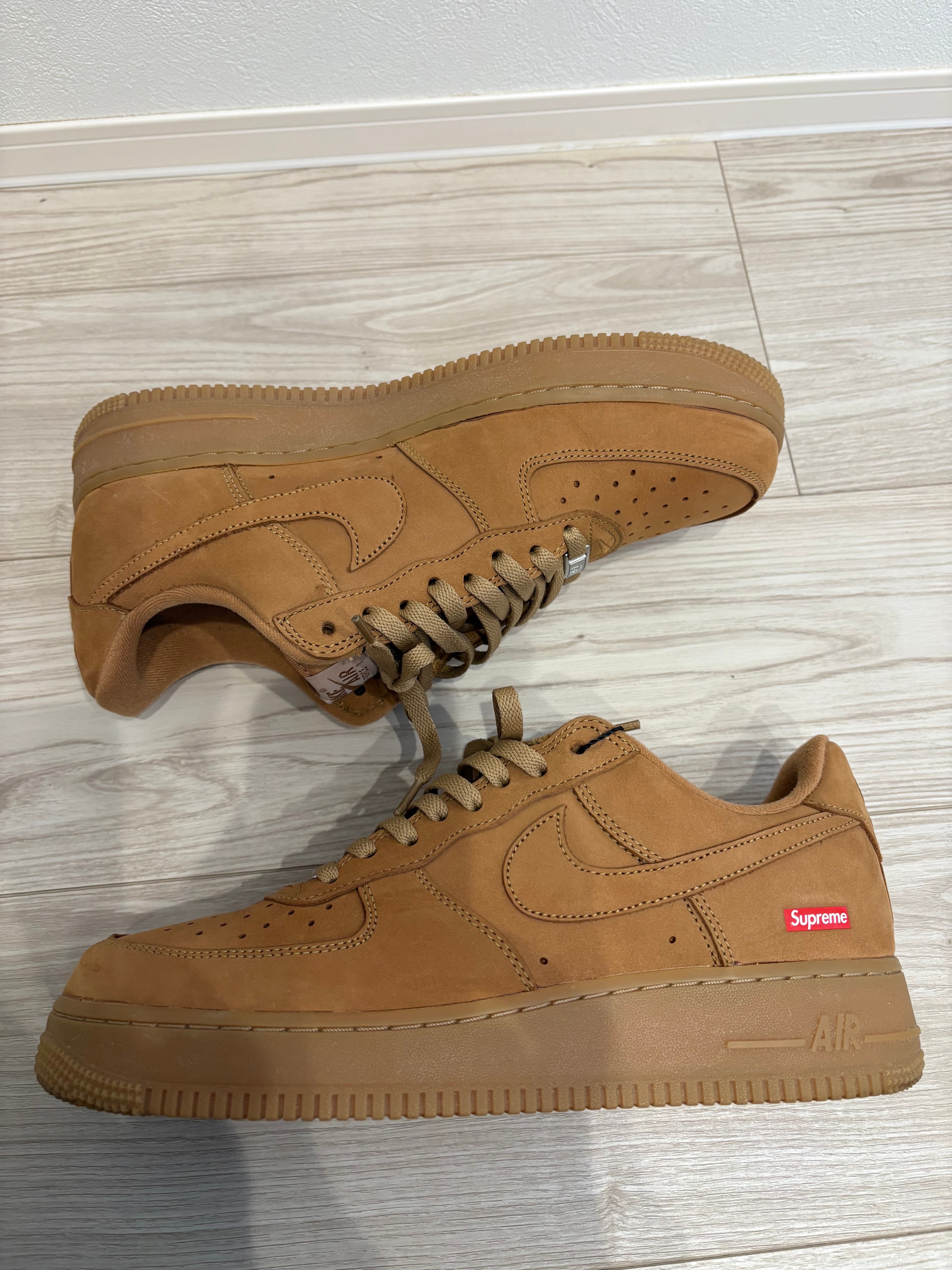 Supreme × Nike Air Force 1 Low "Flax/Wheat"
