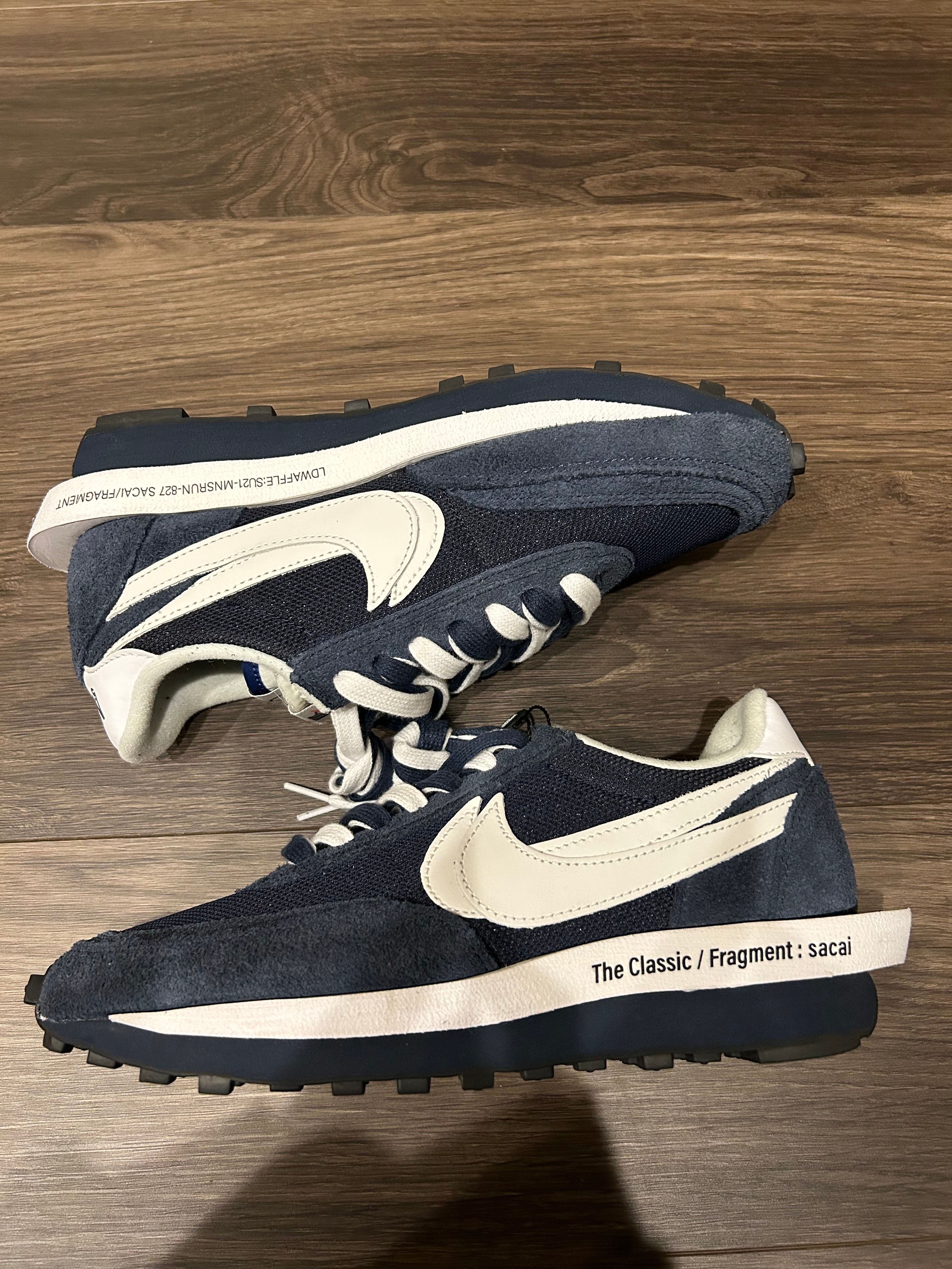 Fragment × sacai × Nike LD Waffle "Blackended Blue"