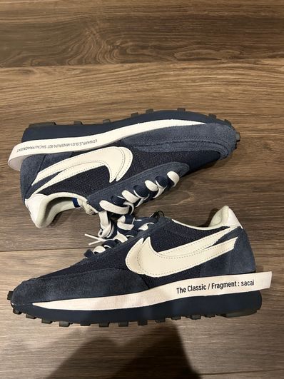 Fragment × sacai × Nike LD Waffle "Blackended Blue"