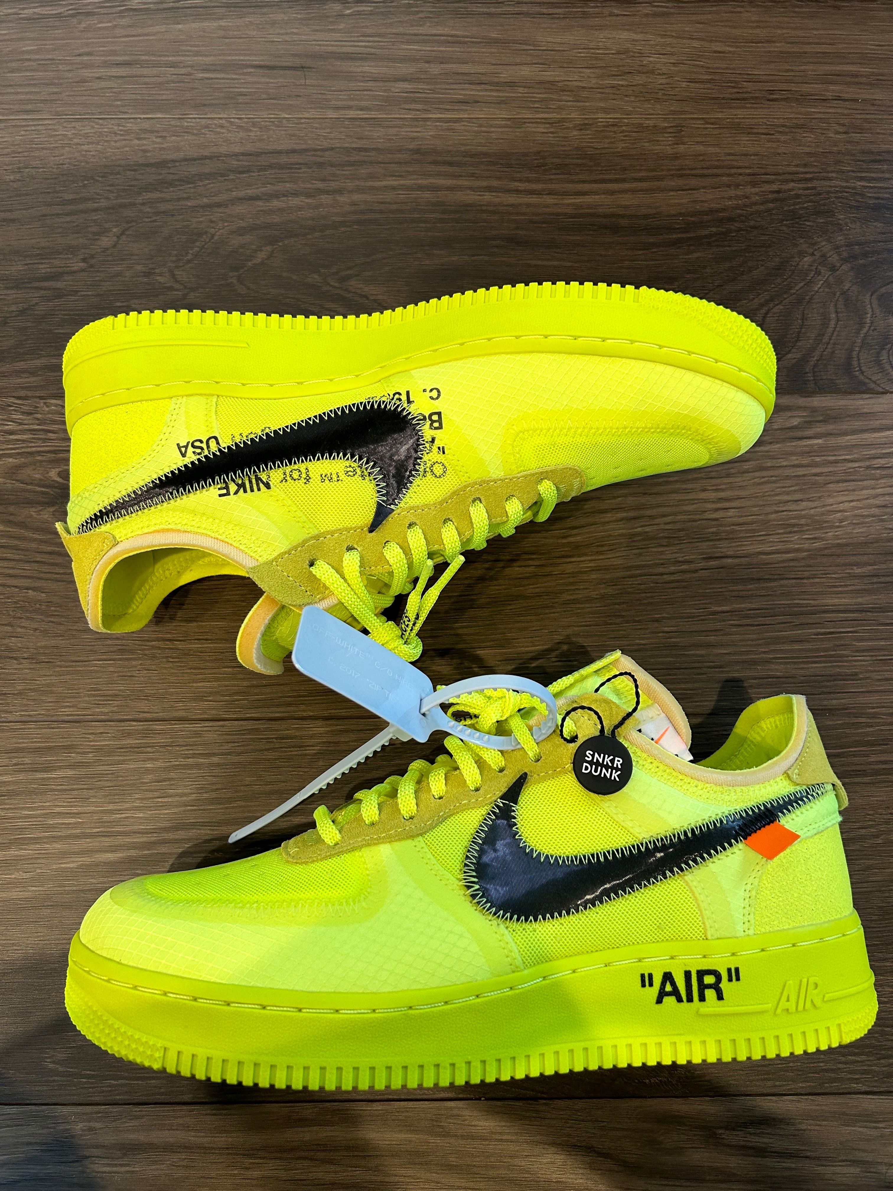 Off-White × Nike Air Force 1 Low "Volt"