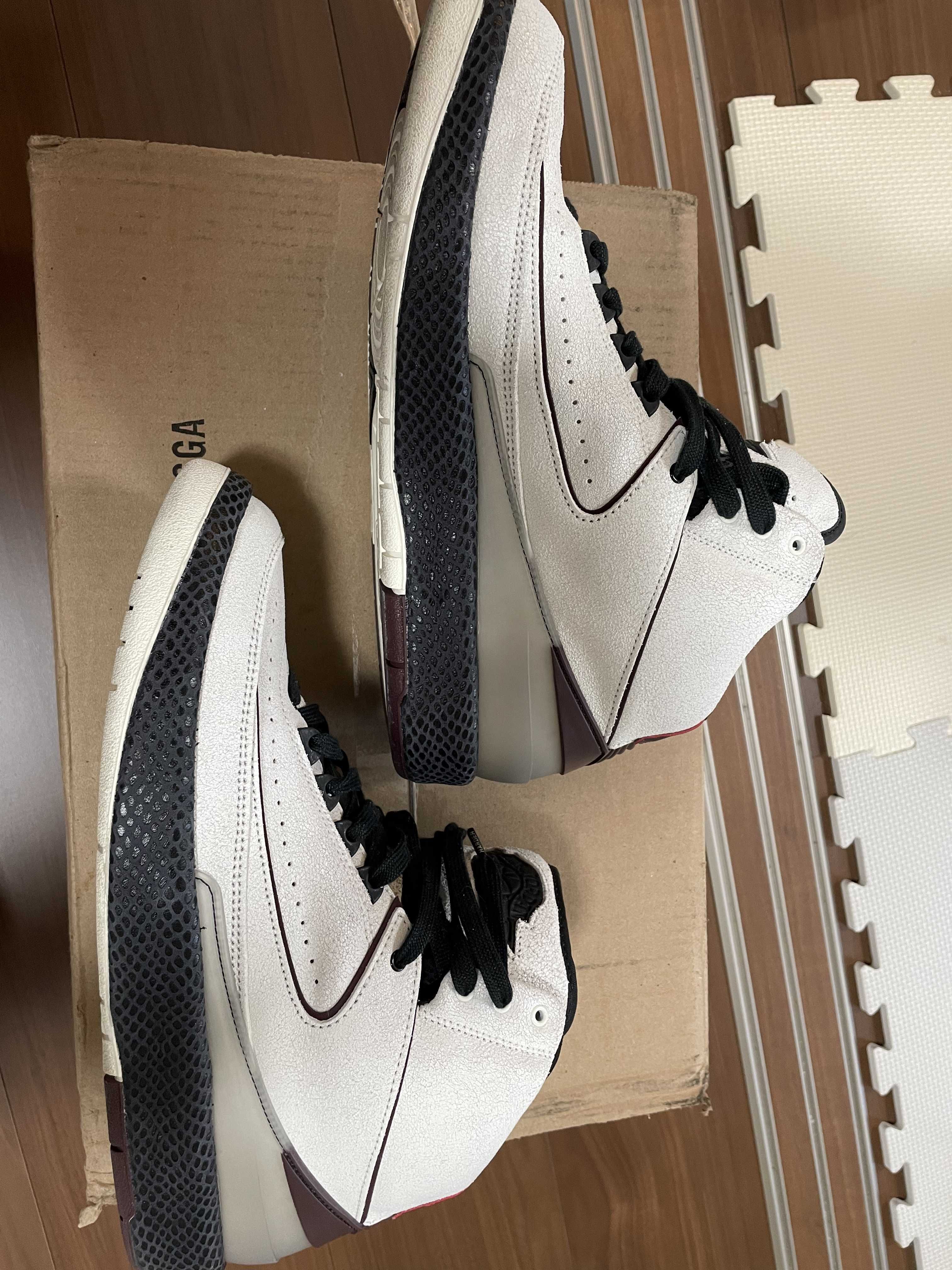 A Ma Maniere × Nike Air Jordan 2 "Airness/Sail and Burgundy"