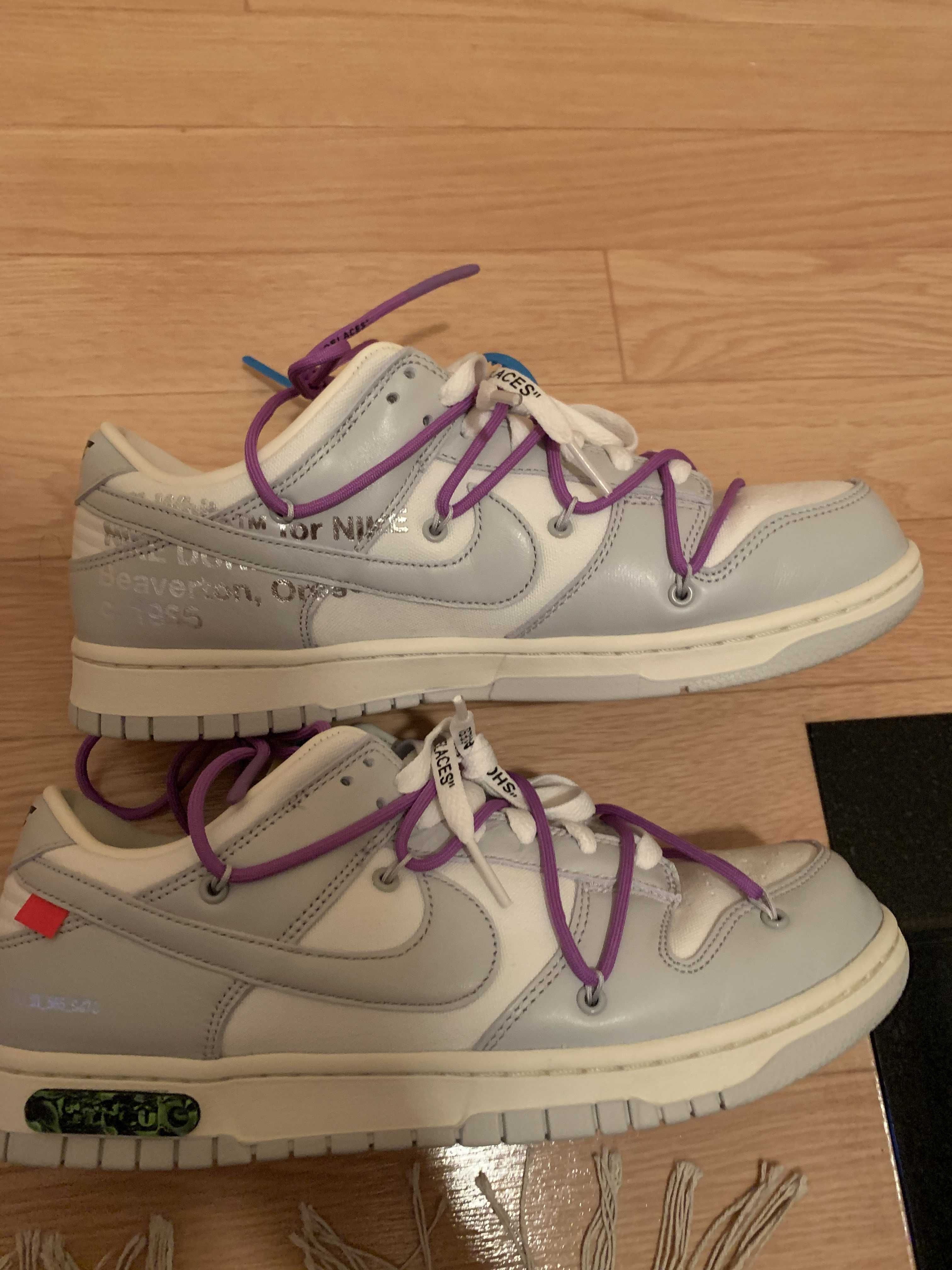 Off-White × Nike Dunk Low "Sail/Neutral Gray"