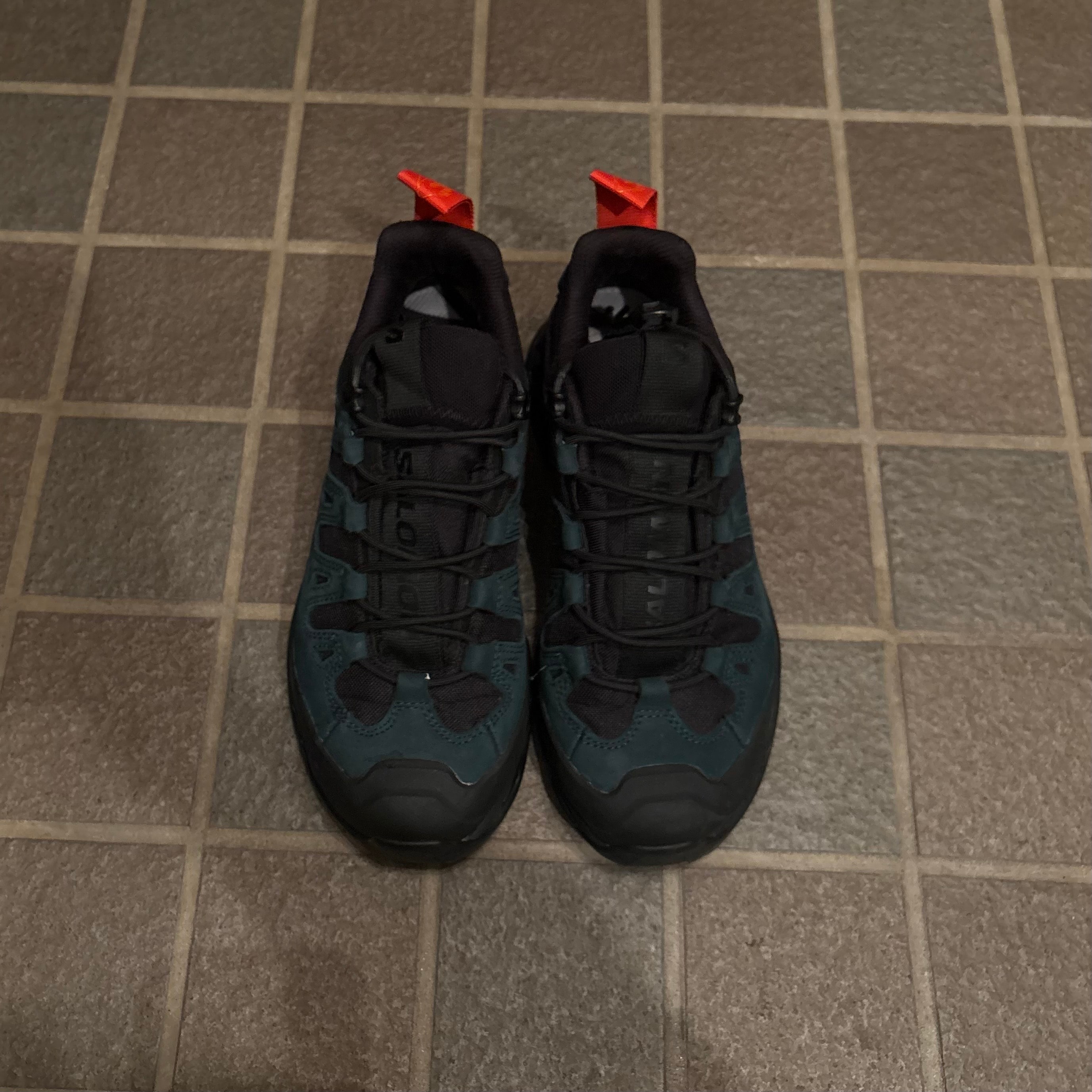 GR10K × Salomon Quest Low 2 "Black/Ponderosa Pine/Flame Scarlet"