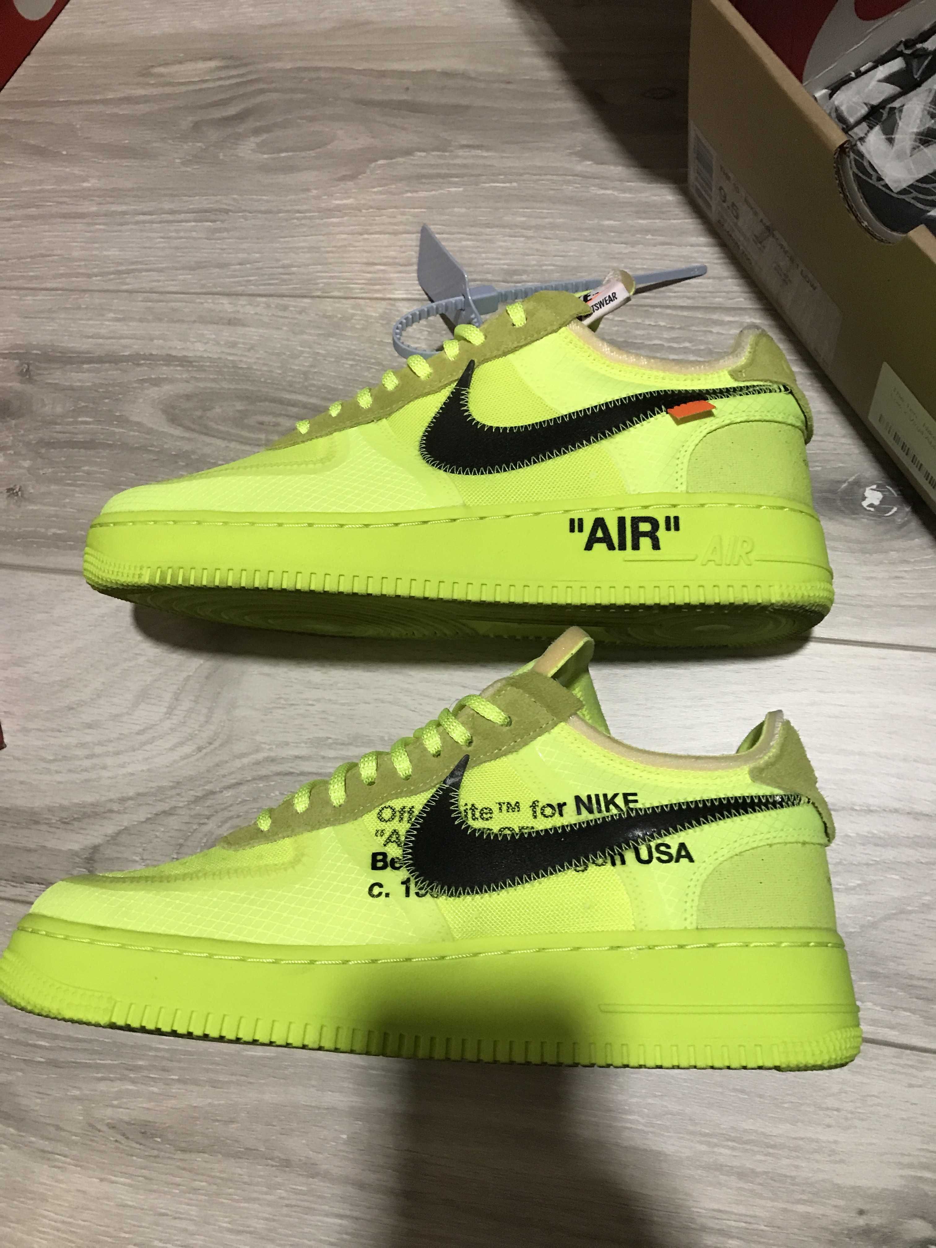 Off-White × Nike Air Force 1 Low "Volt"