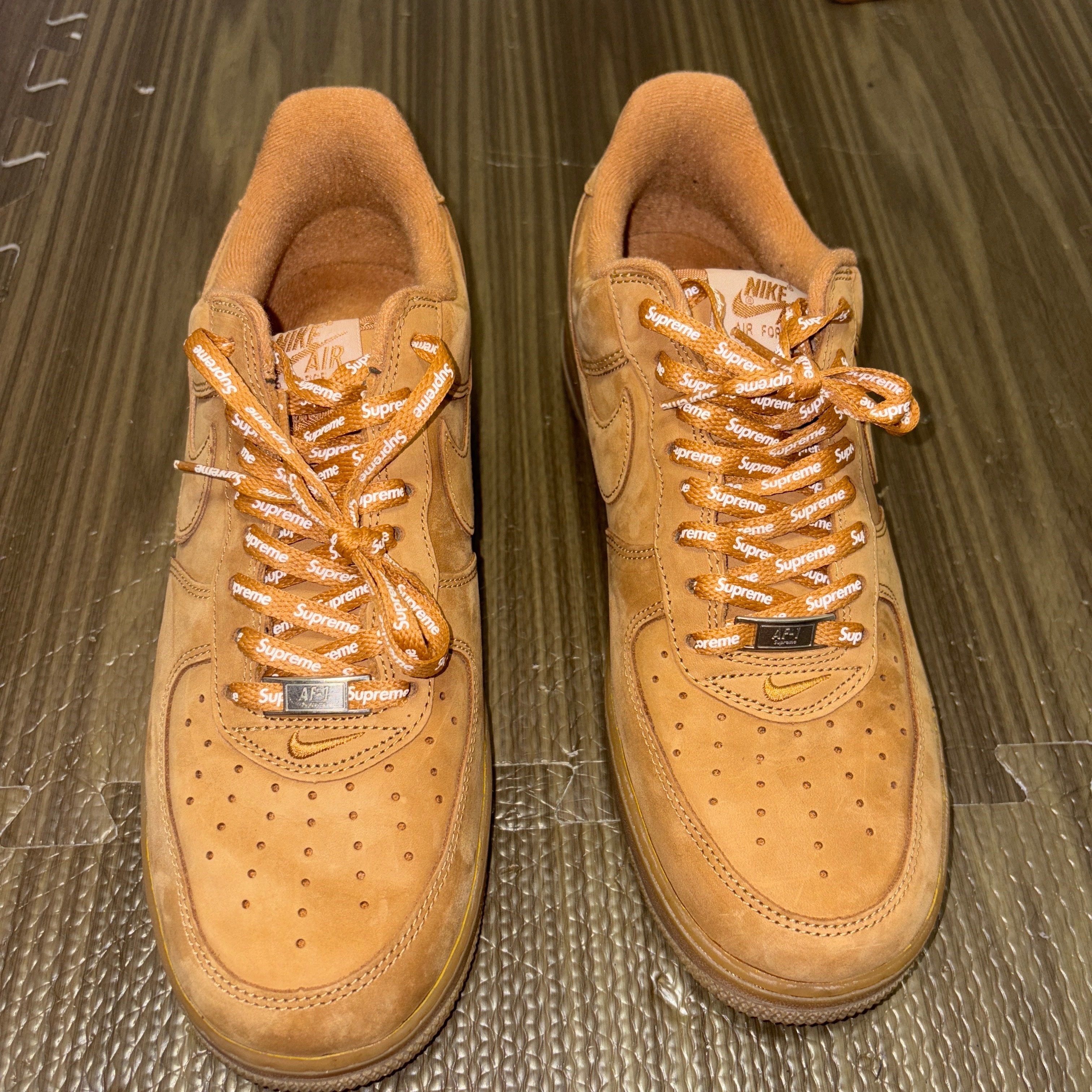 Supreme × Nike Air Force 1 Low "Flax/Wheat"