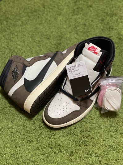 Travis Scott × Nike Air Jordan 1 Retro High OG TS SP "Sail/Dark Mocha"