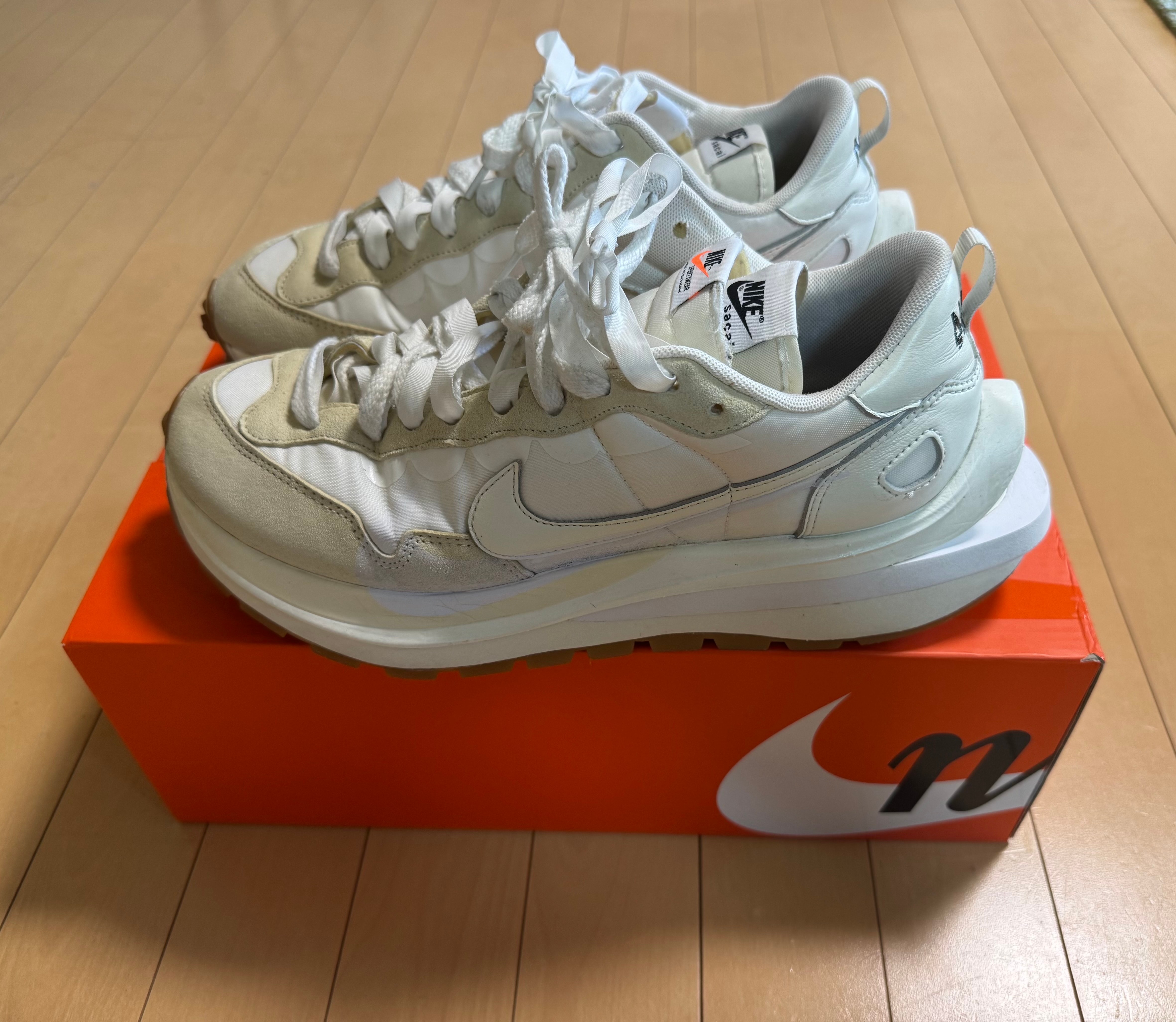 sacai × Nike Vapor Waffle "White Gum"