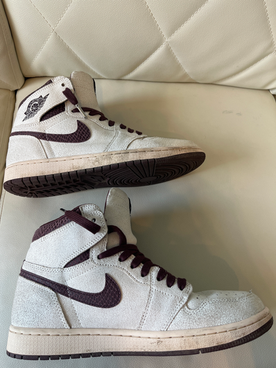 A Ma Maniere × Nike Air Jordan 1 Retro High OG "Sail and Burgundy"