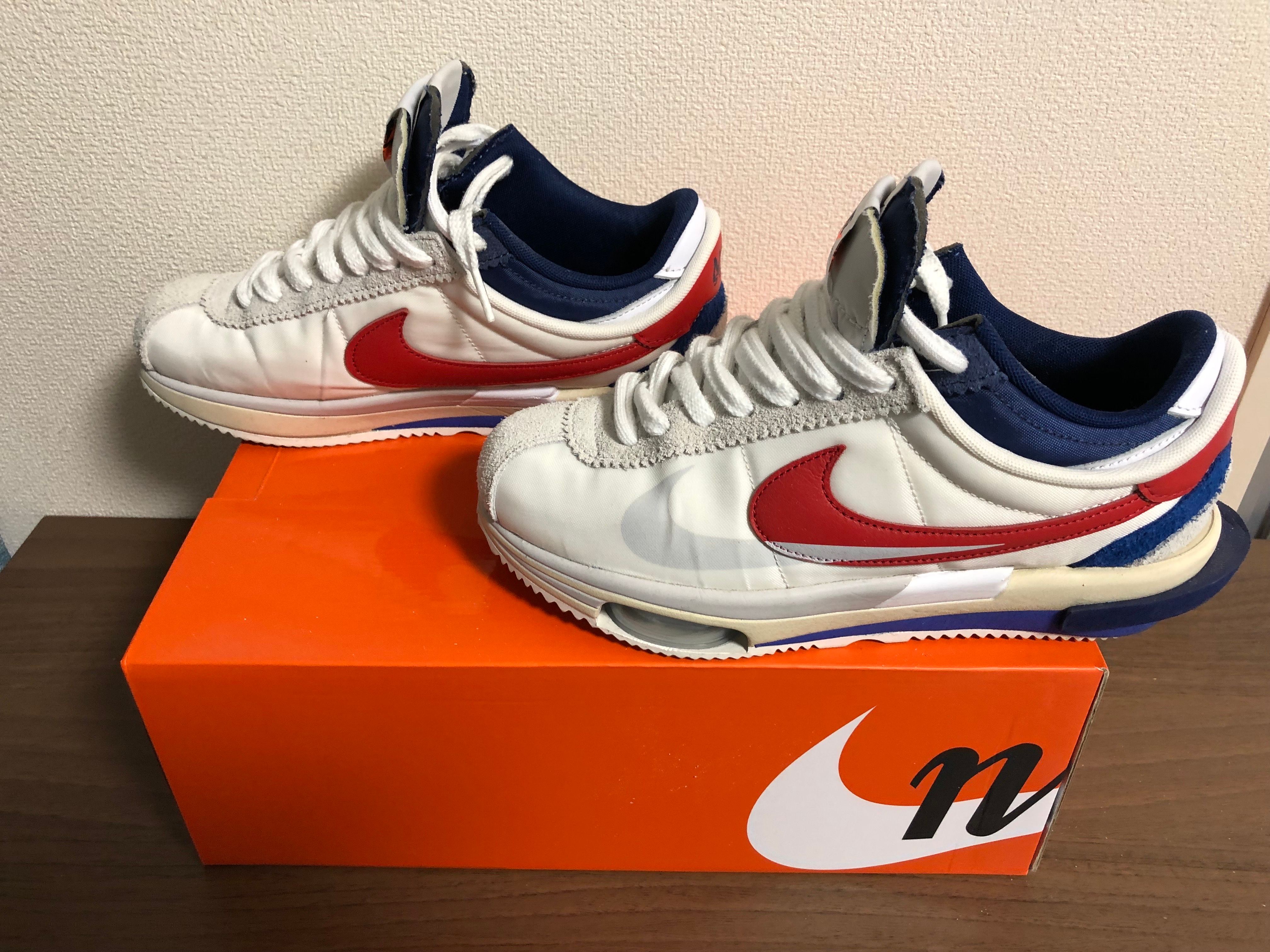 sacai × Nike Zoom Cortez "White and University Red"