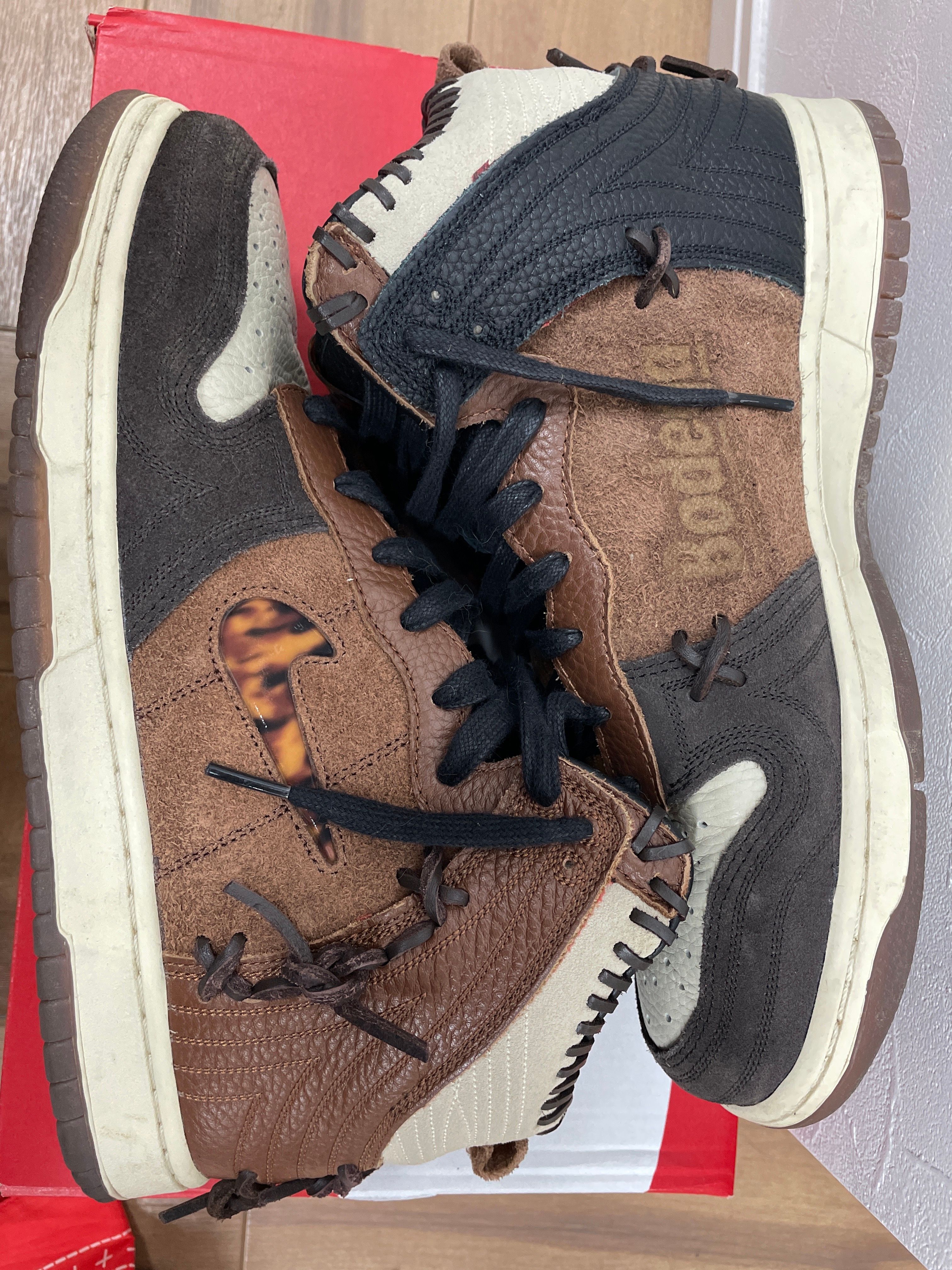 Bodega × Nike Dunk High "Legend Fauna Brown"