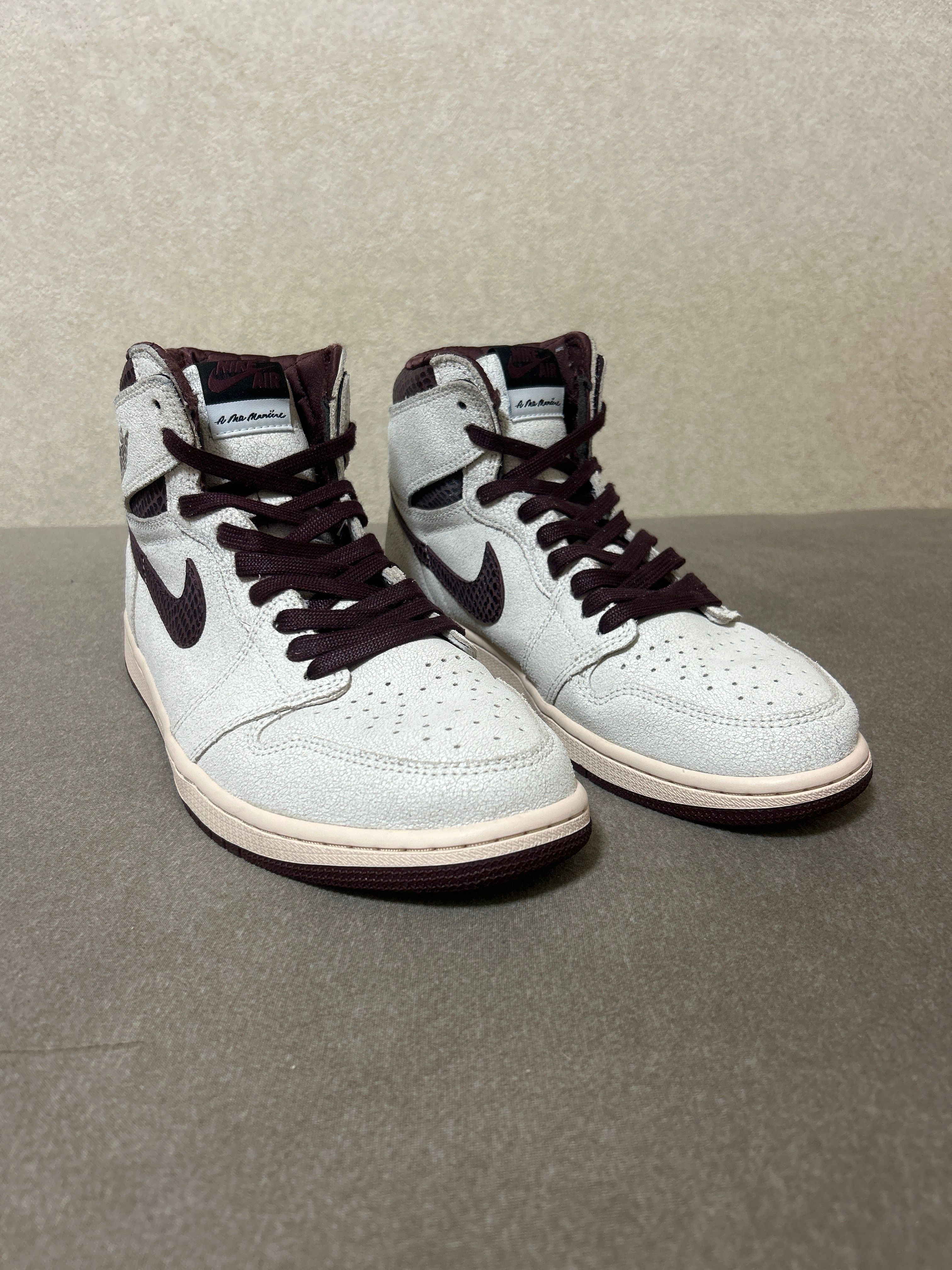 A Ma Maniere × Nike Air Jordan 1 Retro High OG "Sail and Burgundy"
