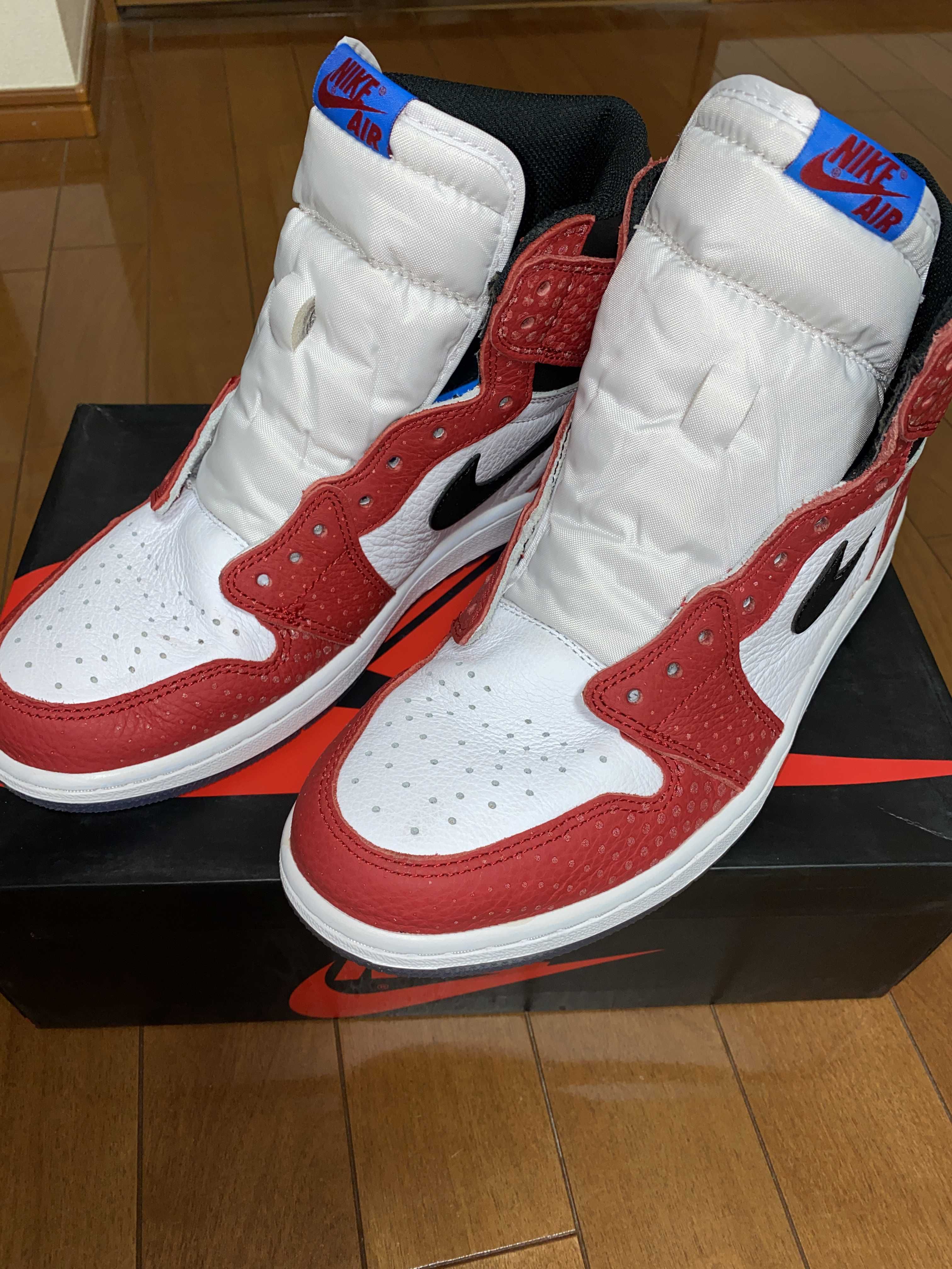 Spiderman × Nike Air Jordan 1 Origin Story "Gym Red/White/Photo Blue/Black"