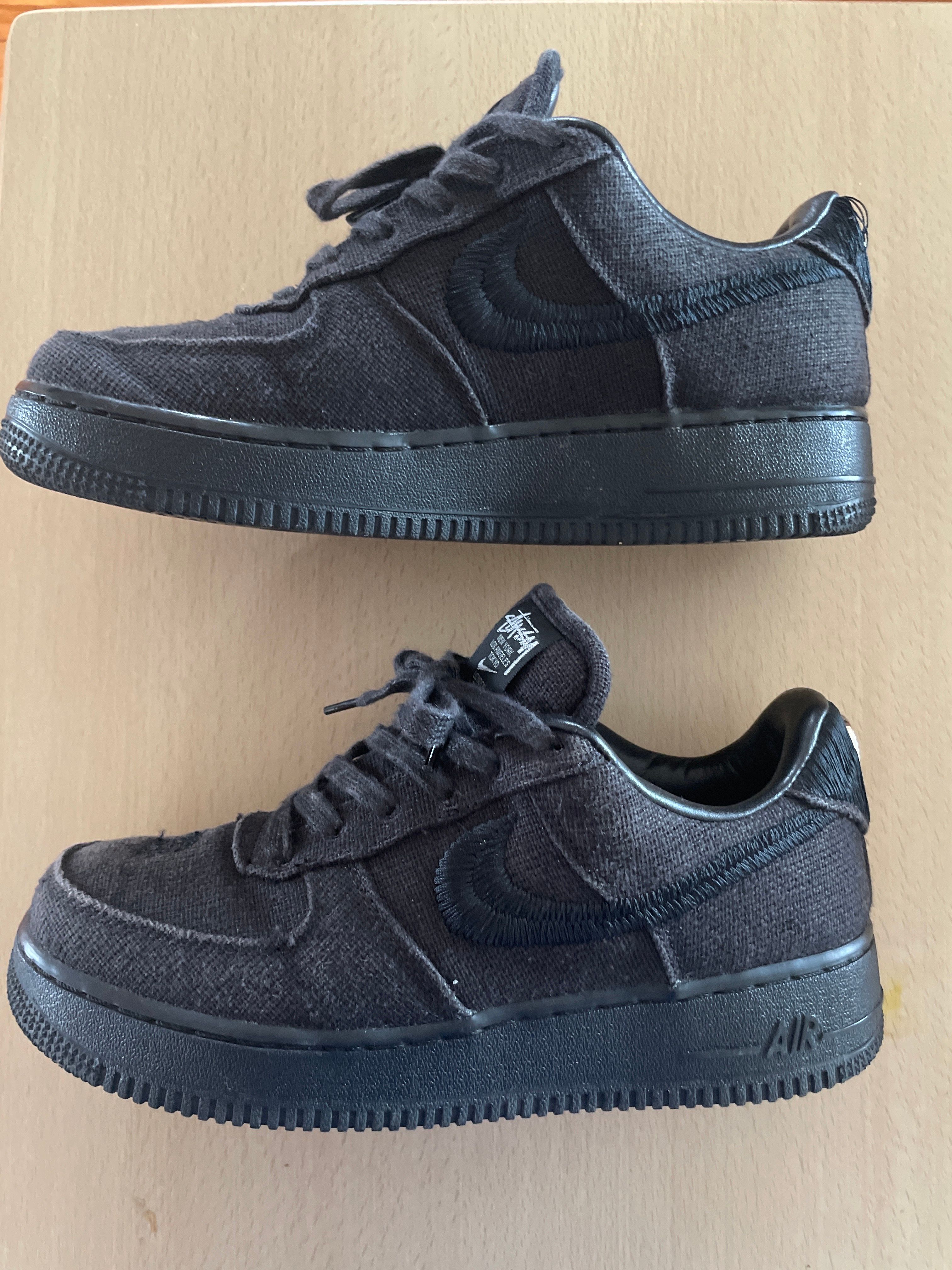 Stussy × Nike Air Force 1 Low "Triple Black"