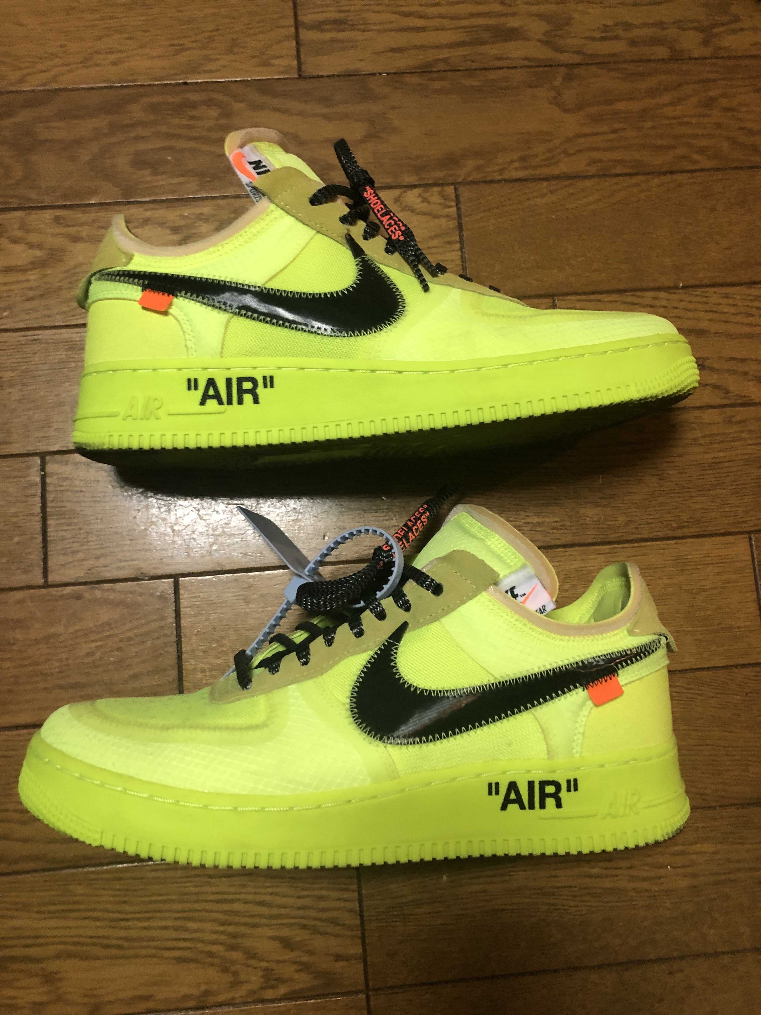 Off-White × Nike Air Force 1 Low "Volt"