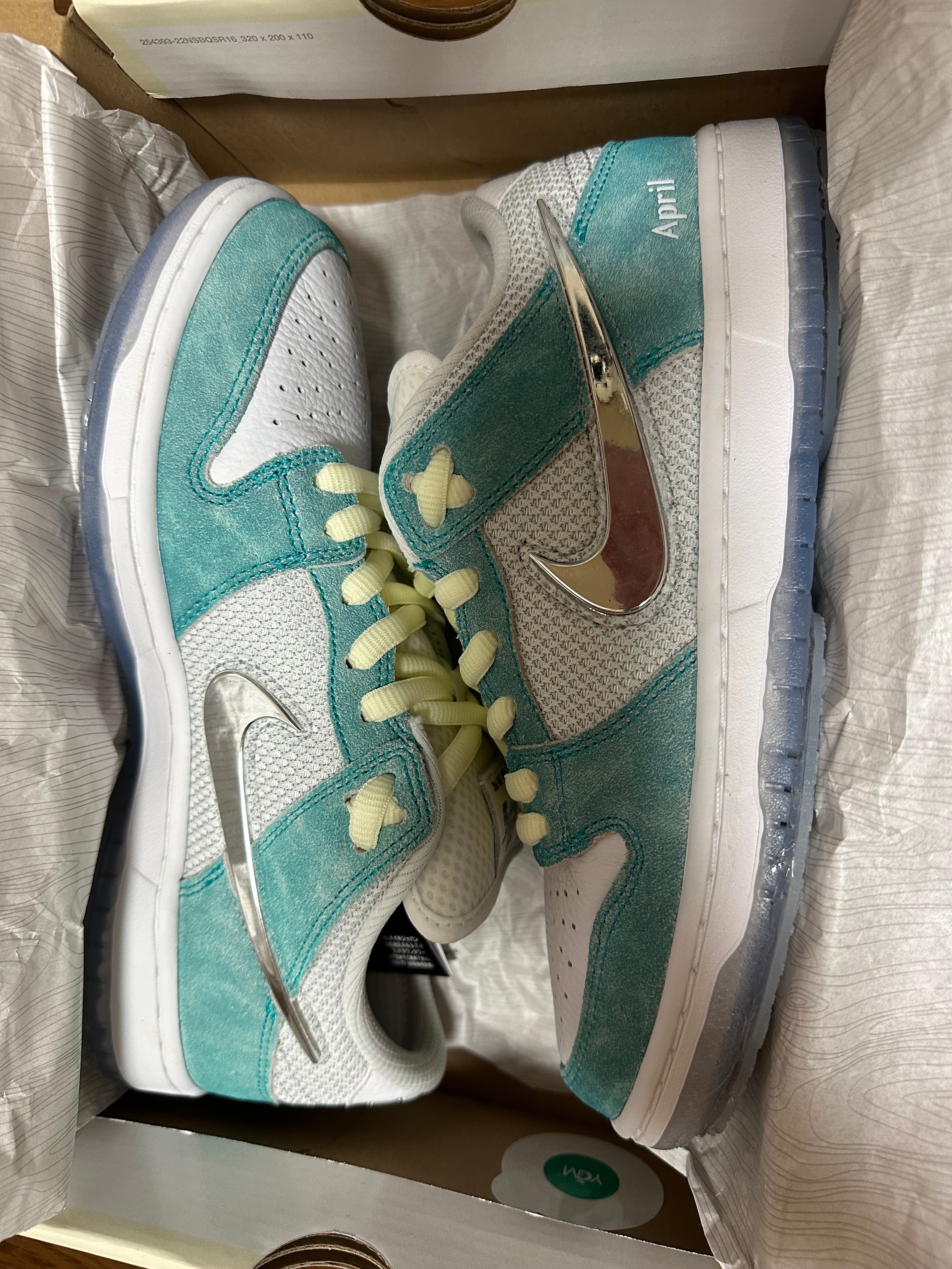 APRIL SKATEBOARDS × Nike SB Dunk Low Pro QS "White and Multi-Color"