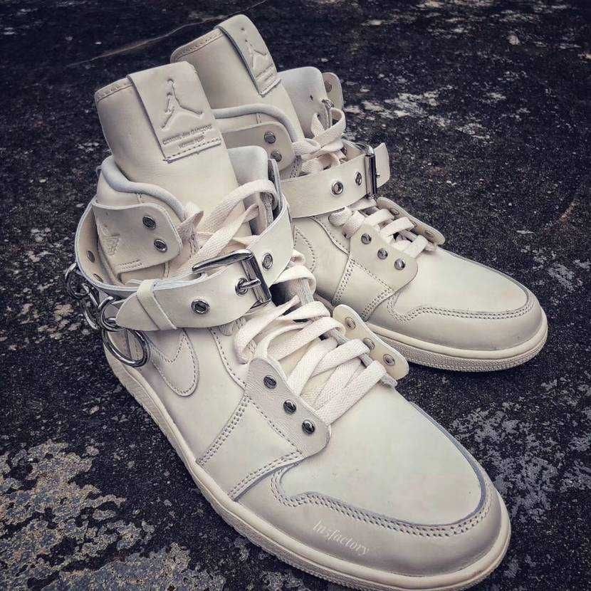 COMME des GARCONS × Nike Air Jordan 1 High "White"