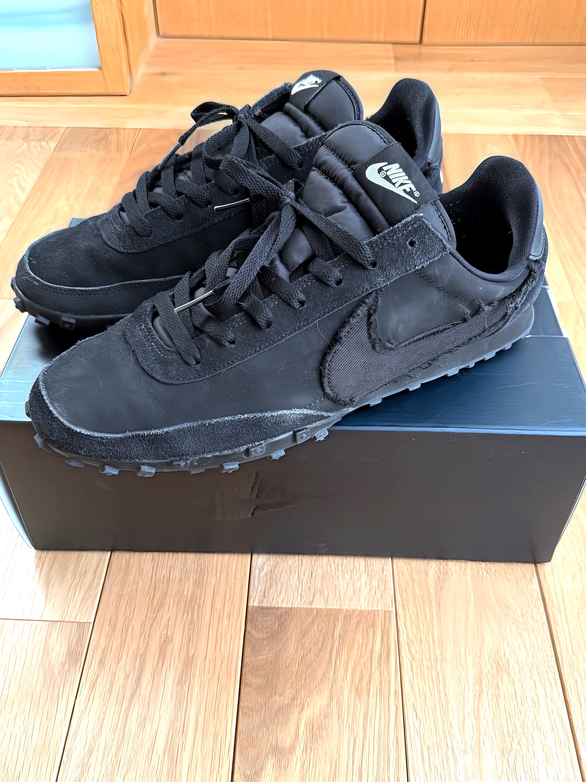 COMME des GARCONS × Nike Waffle Racer "Black"