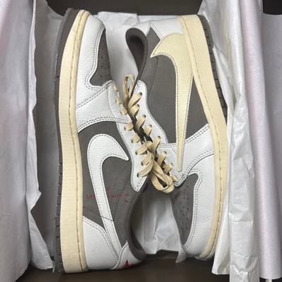 Travis Scott × Nike Air Jordan 1 Low OG SP "Reverse Mocha/Sail and Ridgerock"