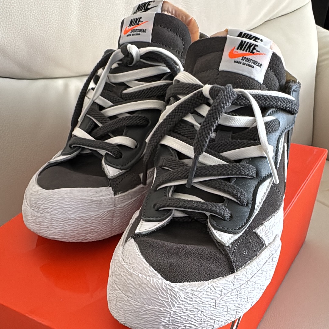 Sacai × Nike Blazer Low "Iron Grey"