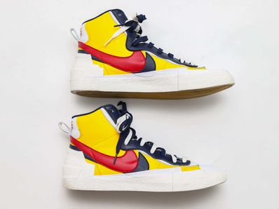 sacai × Nike Blazer Mid "Varsity Maize/Varsity Red"