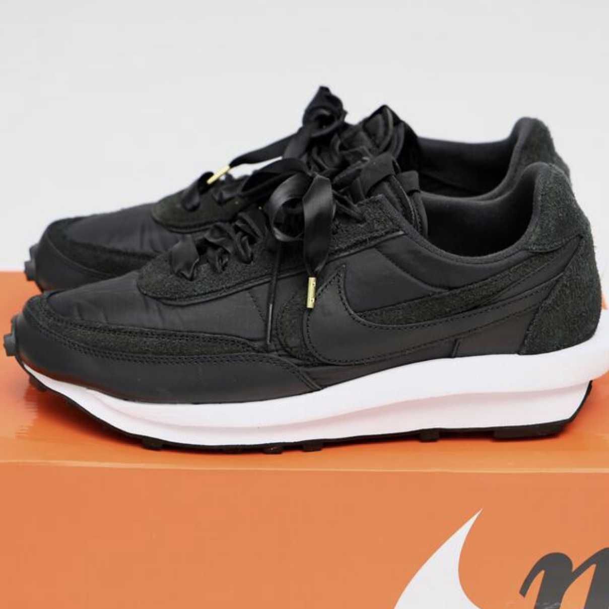 sacai × Nike LDV Waffle "Triple Black"