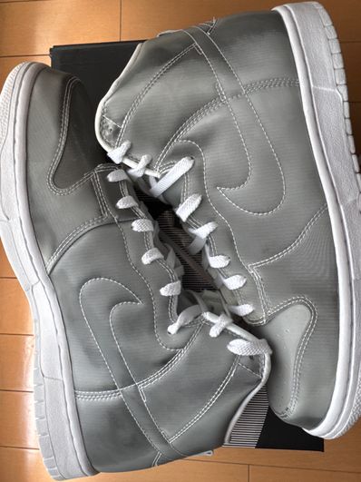 CLOT × Nike Dunk High "Silver/Flux"