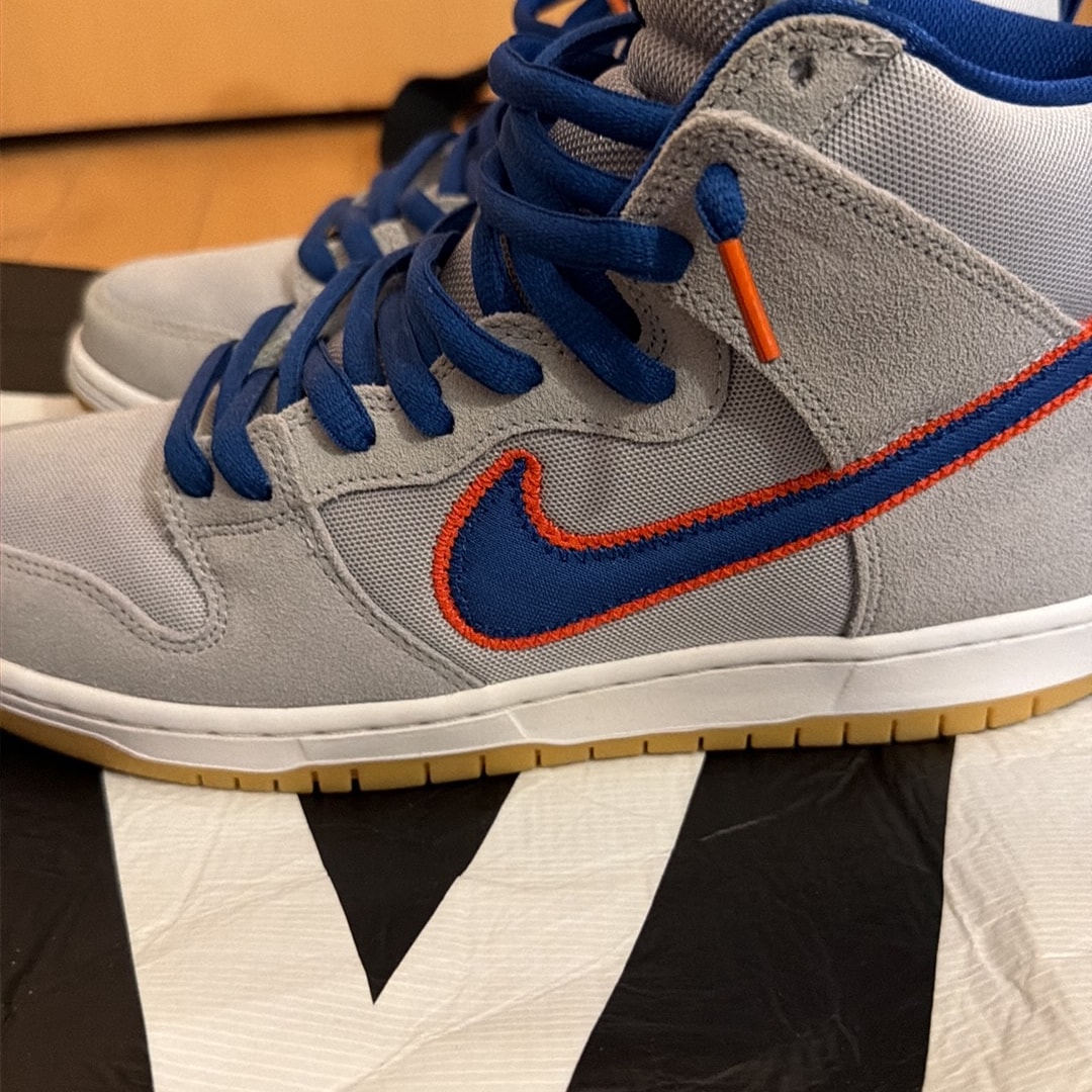 Nike SB Dunk High "Rush Blue and Team Orange/New York Mets" 