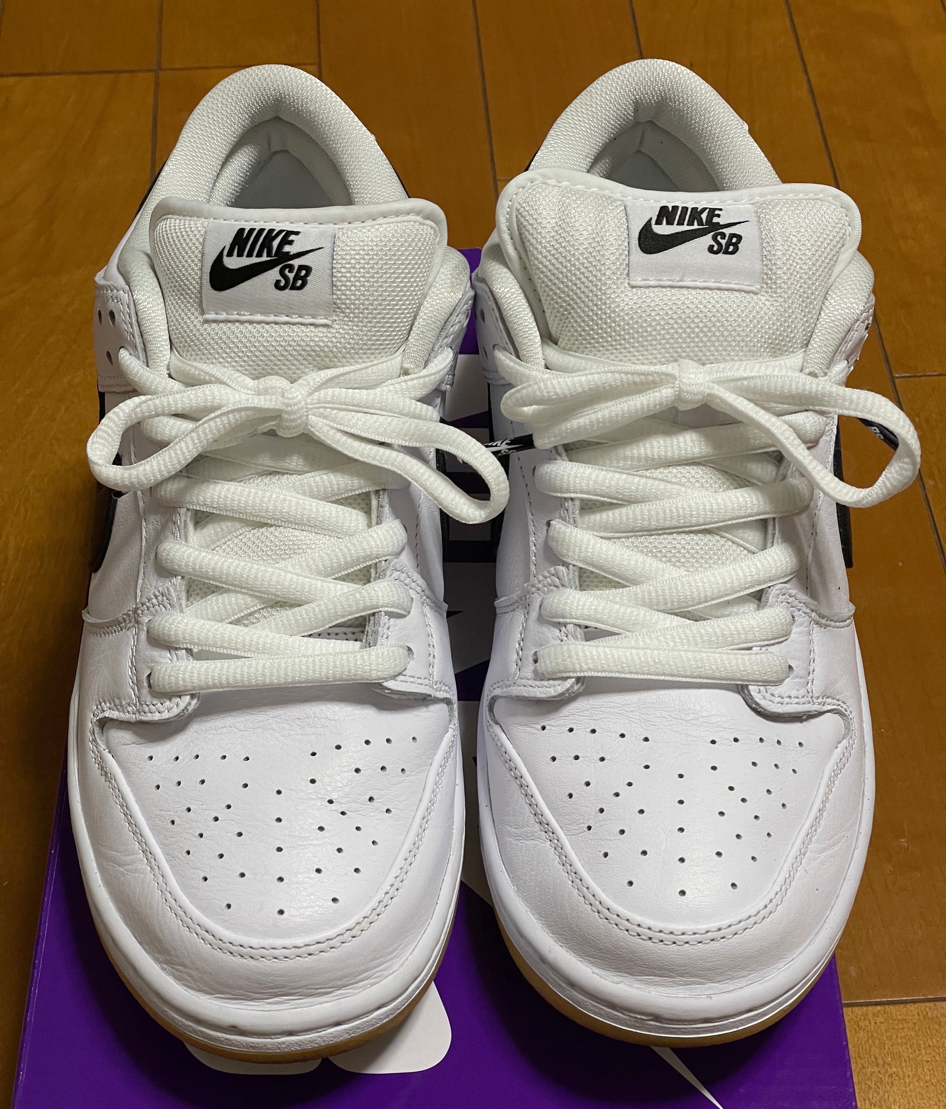 Nike SB Dunk Low Pro "White/Black-White-Gum Light Brown"