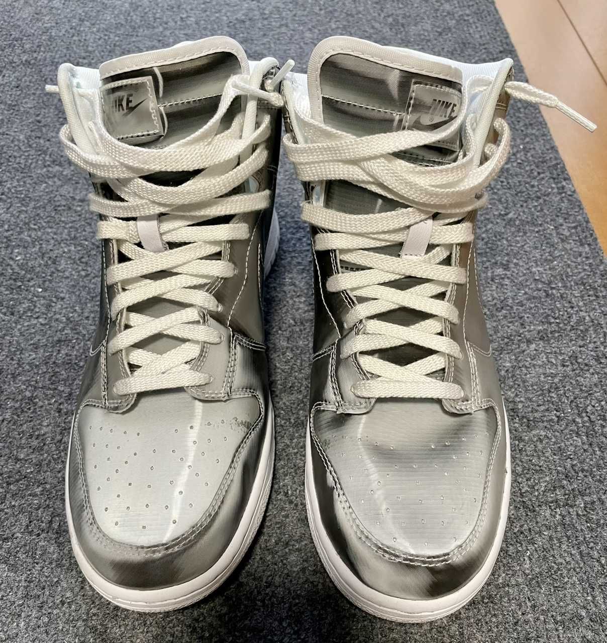 CLOT × Nike Dunk High "Silver/Flux"