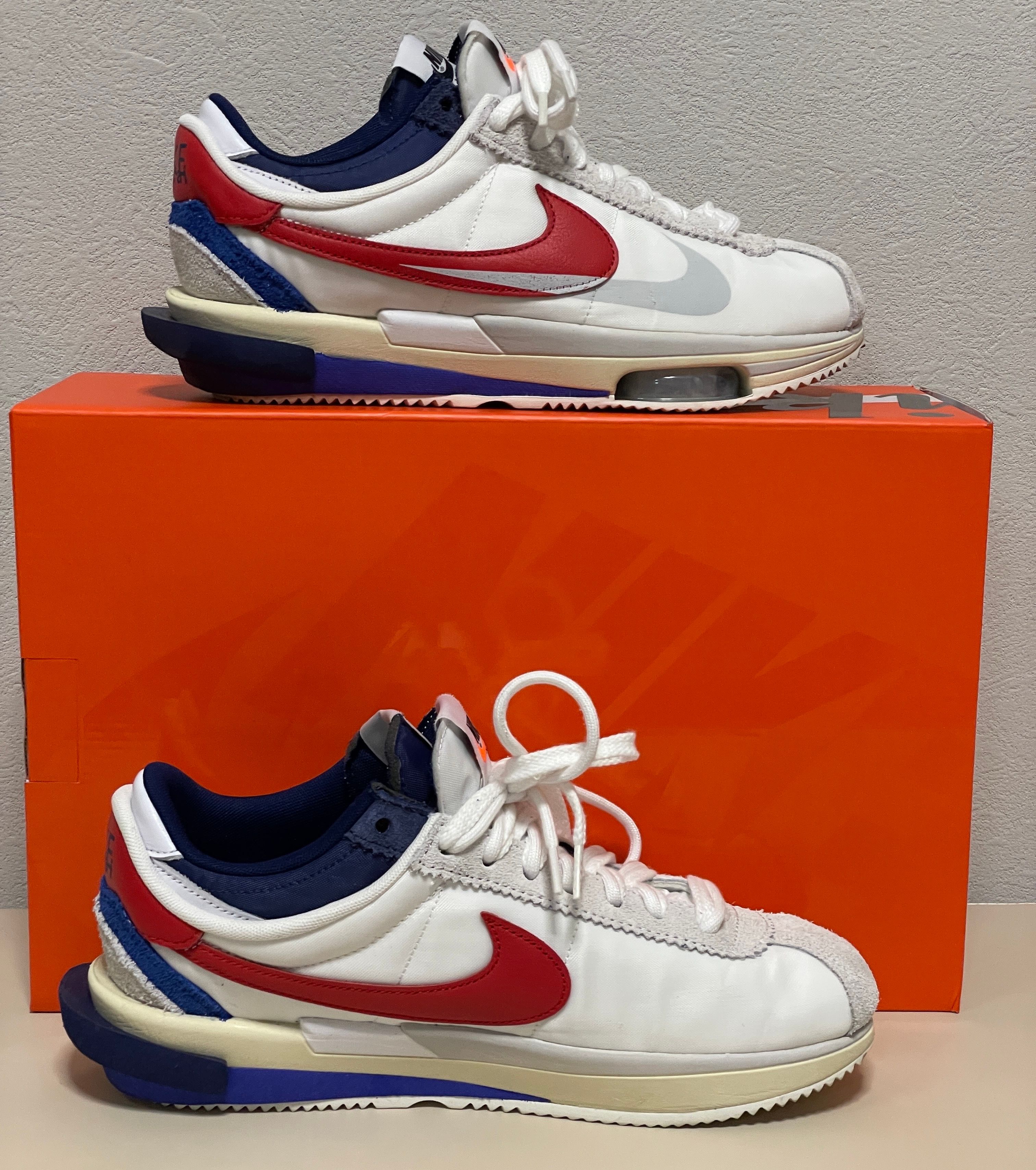 sacai × Nike Zoom Cortez "White and University Red"