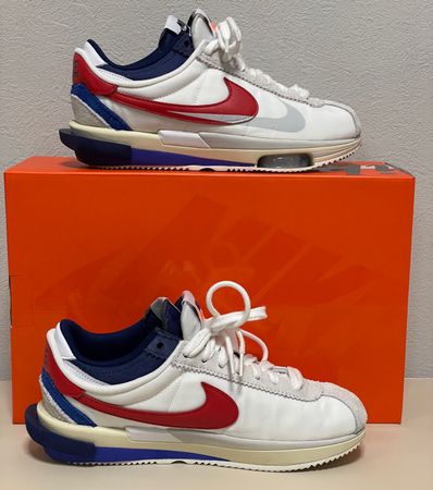 sacai × Nike Zoom Cortez "White and University Red"